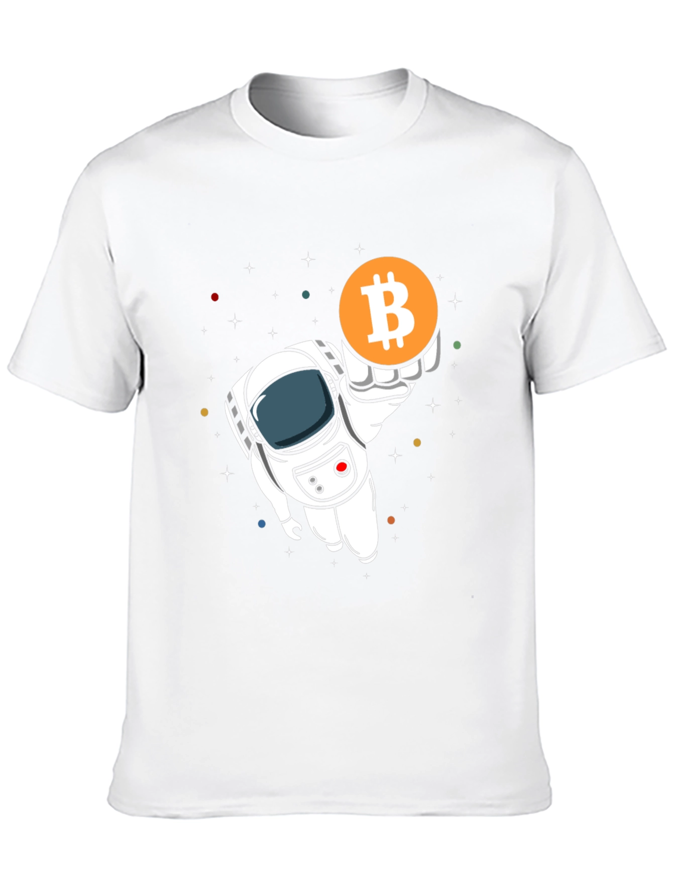 Bitcoin Astronaut Graphic T-Shirt - Crypto Currency Tee