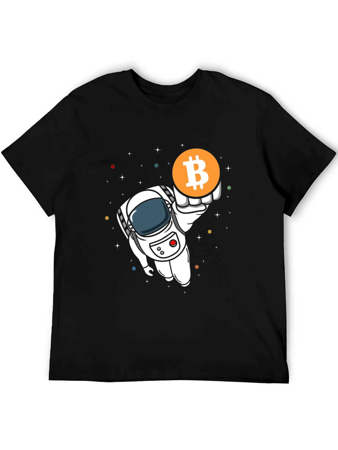 Bitcoin Astronaut Graphic T-Shirt - Crypto Currency Tee