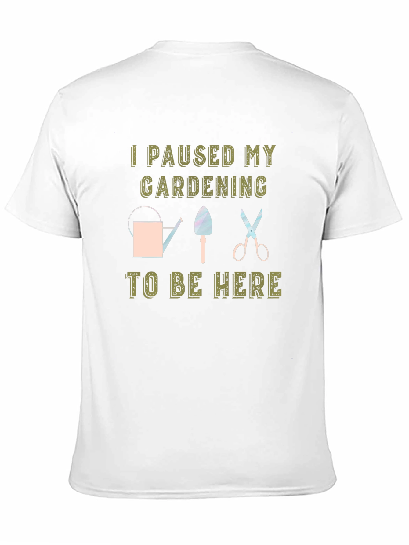 Gardening Pause Black T-Shirt