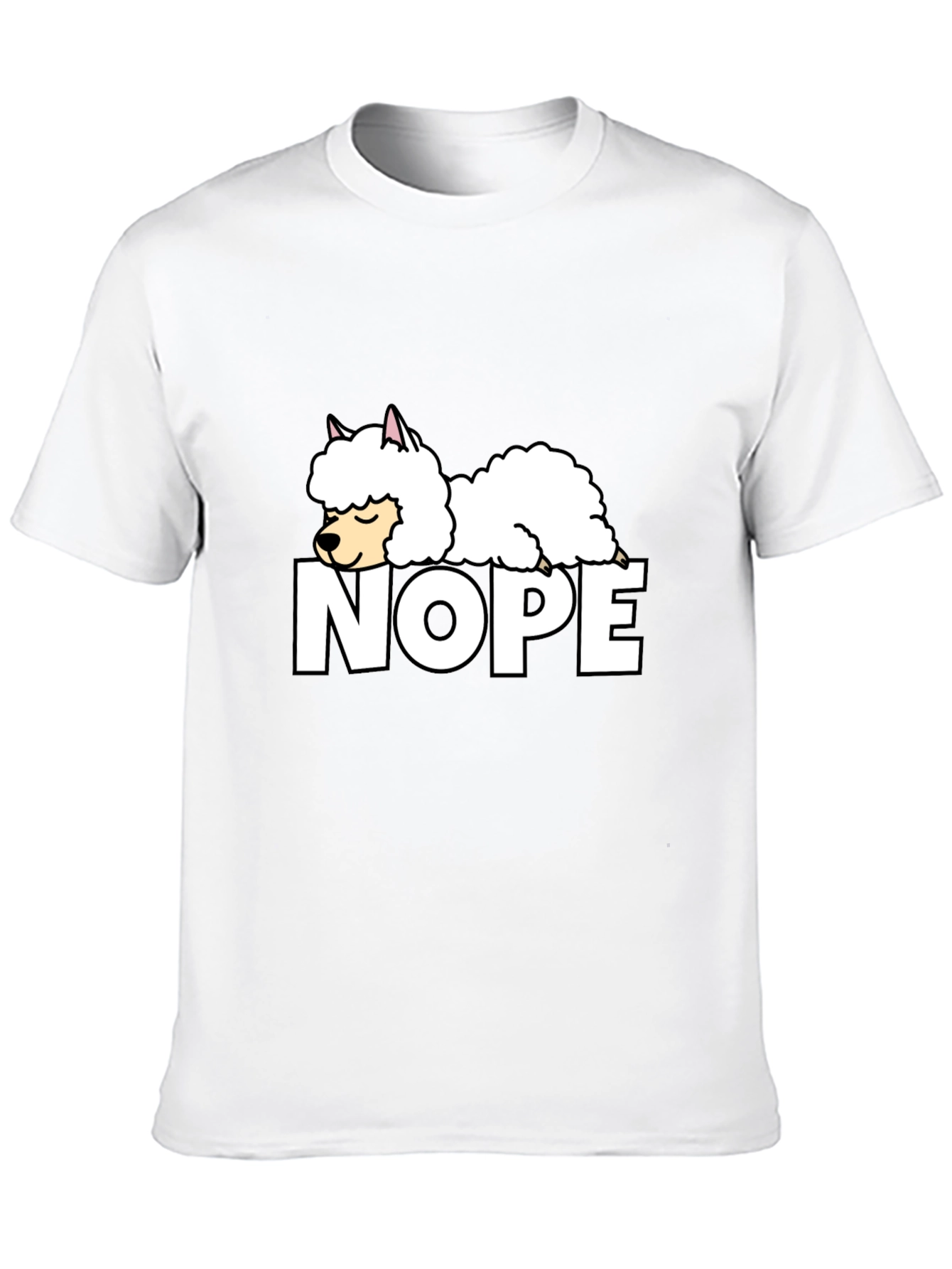 Nope Alpaca Graphic T-Shirt - Relaxed Fit