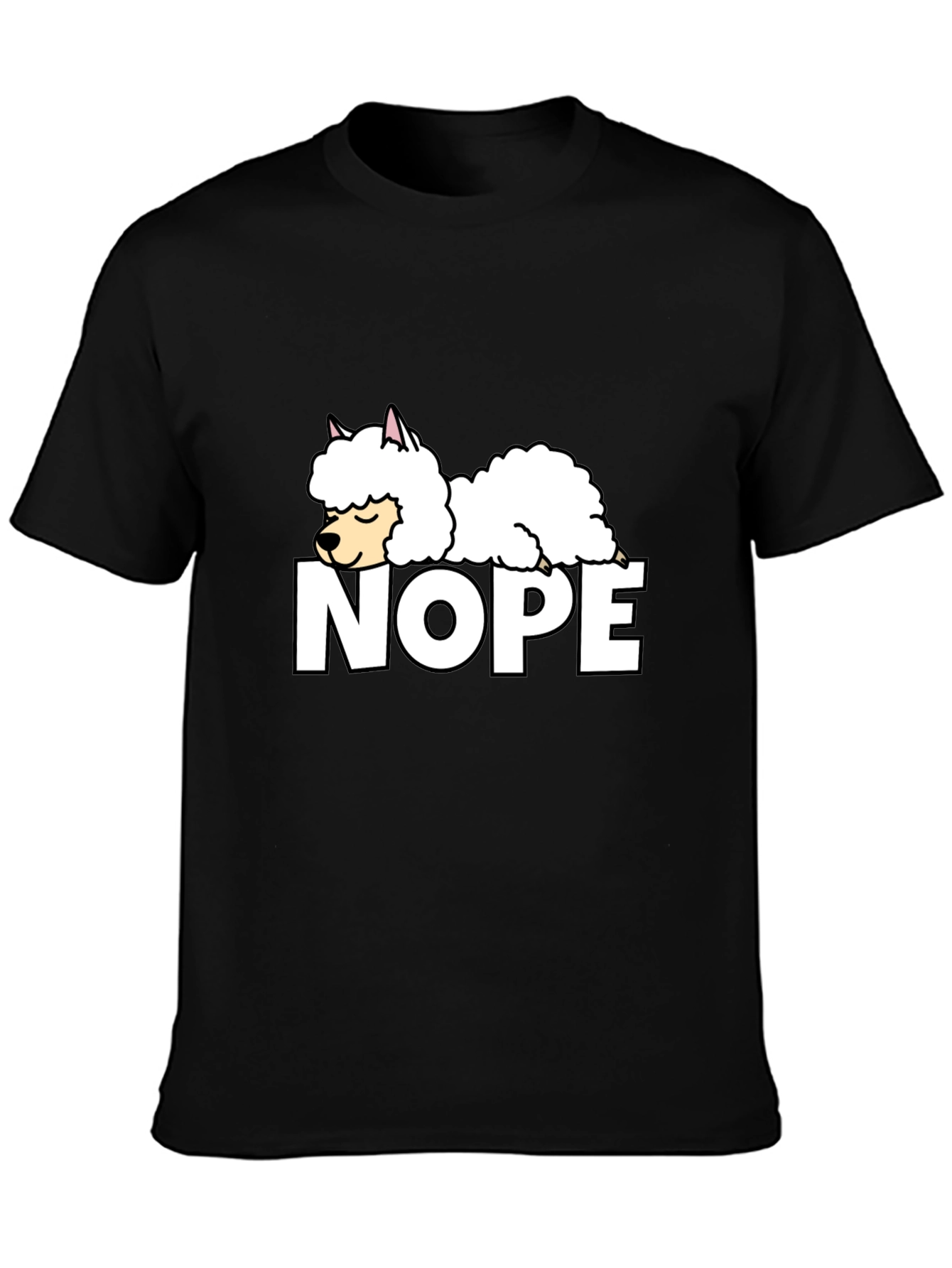 Nope Alpaca Graphic T-Shirt - Relaxed Fit