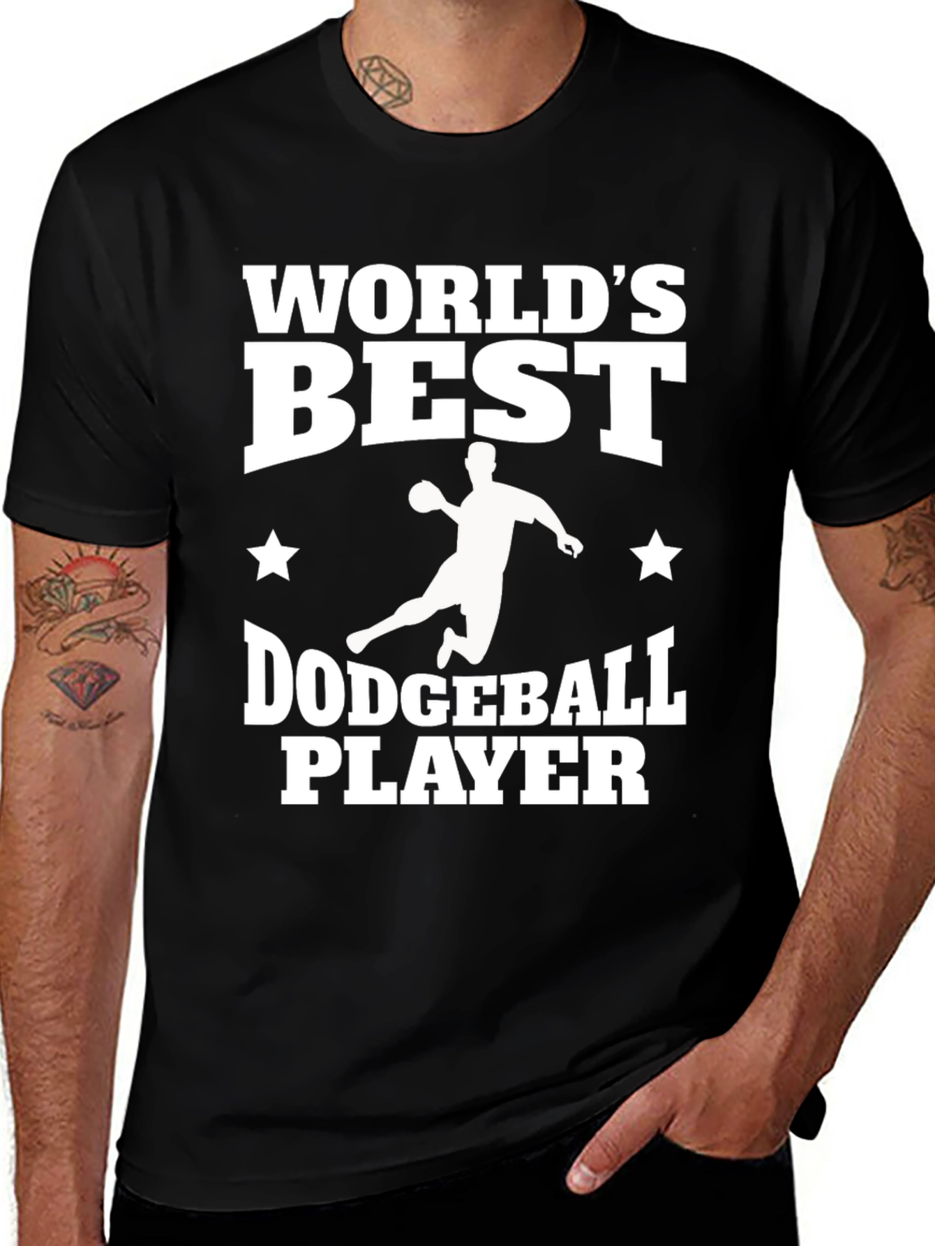 Worlds Best Dodgeball Player Graphic T-Shirt