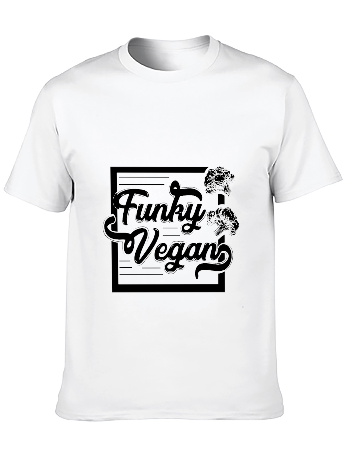 Funky Vegan Black T-Shirt - Trendy & Stylish