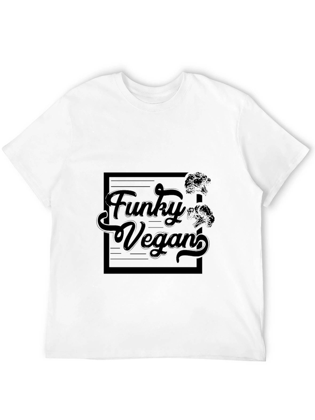 Funky Vegan Black T-Shirt - Trendy & Stylish