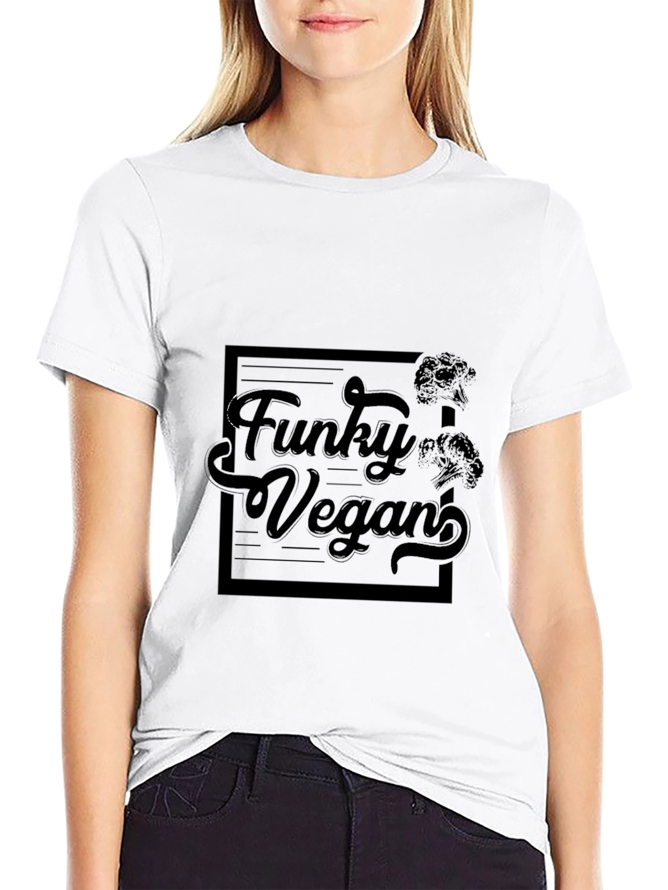 Funky Vegan Black T-Shirt - Trendy & Stylish