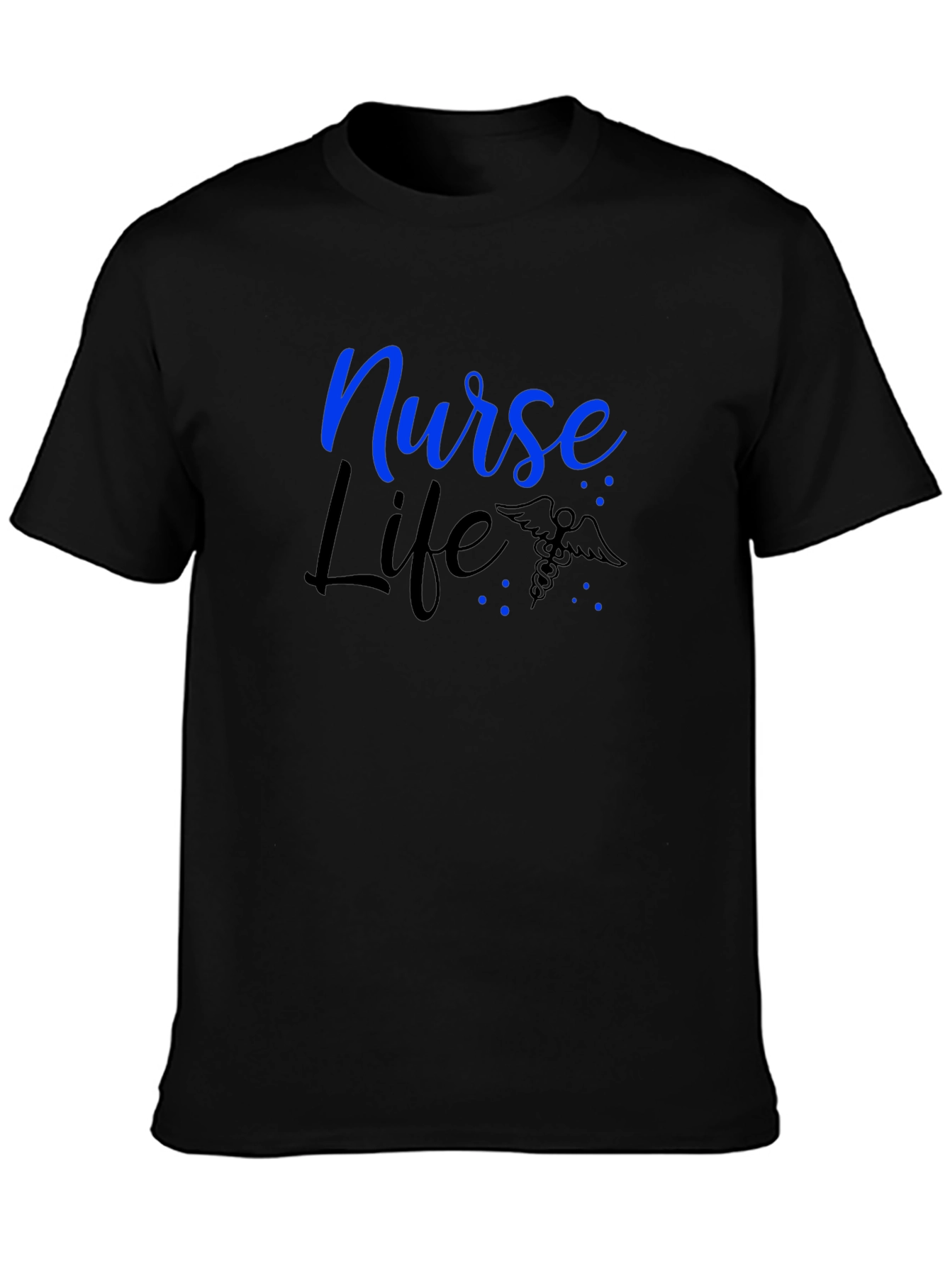Nurse Life Graphic Tee - Black