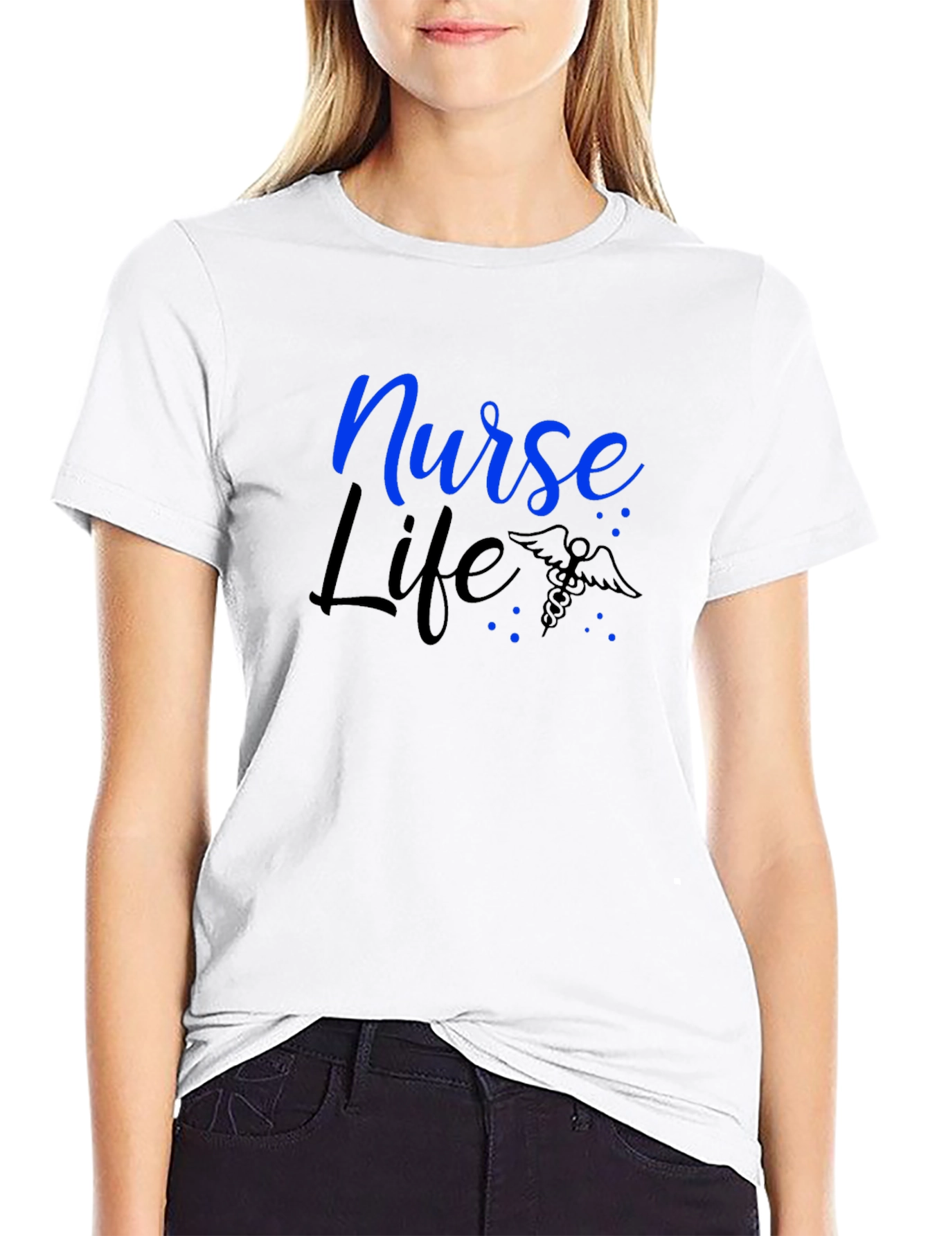 Nurse Life Graphic Tee - Black