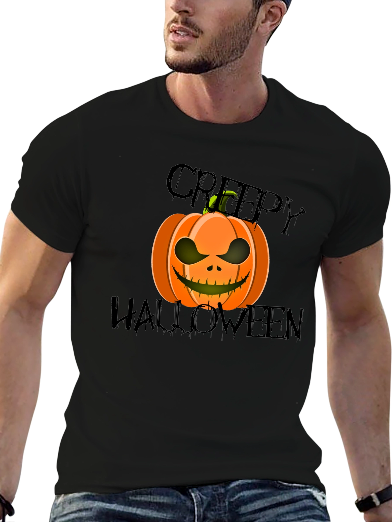 Creepy Halloween Pumpkin T-Shirt