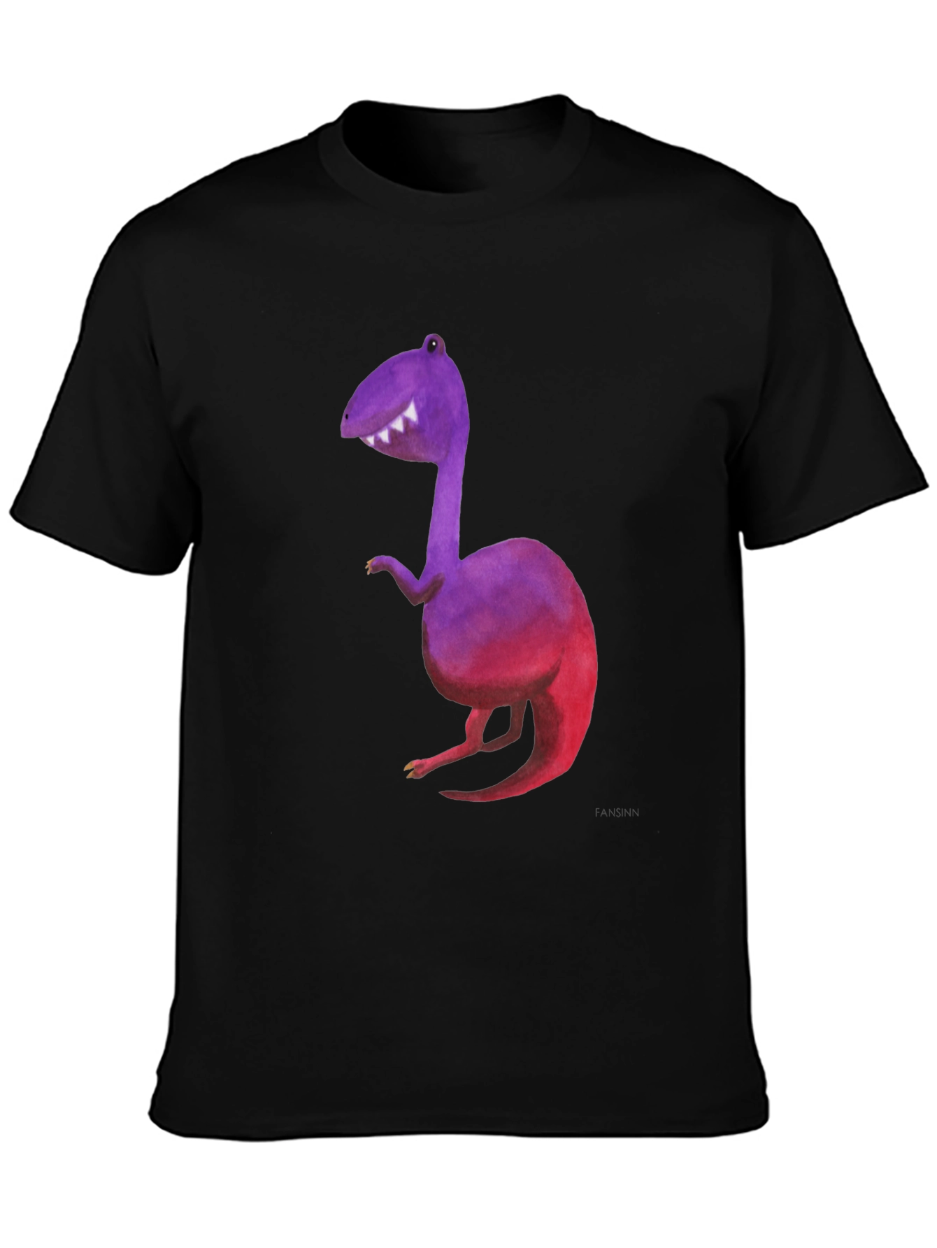 Dino Graphic Tee - Black Short Sleeve T-Shirt