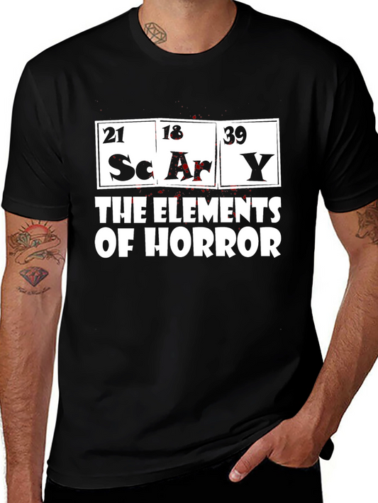Scary Elements of Horror Graphic T-Shirt
