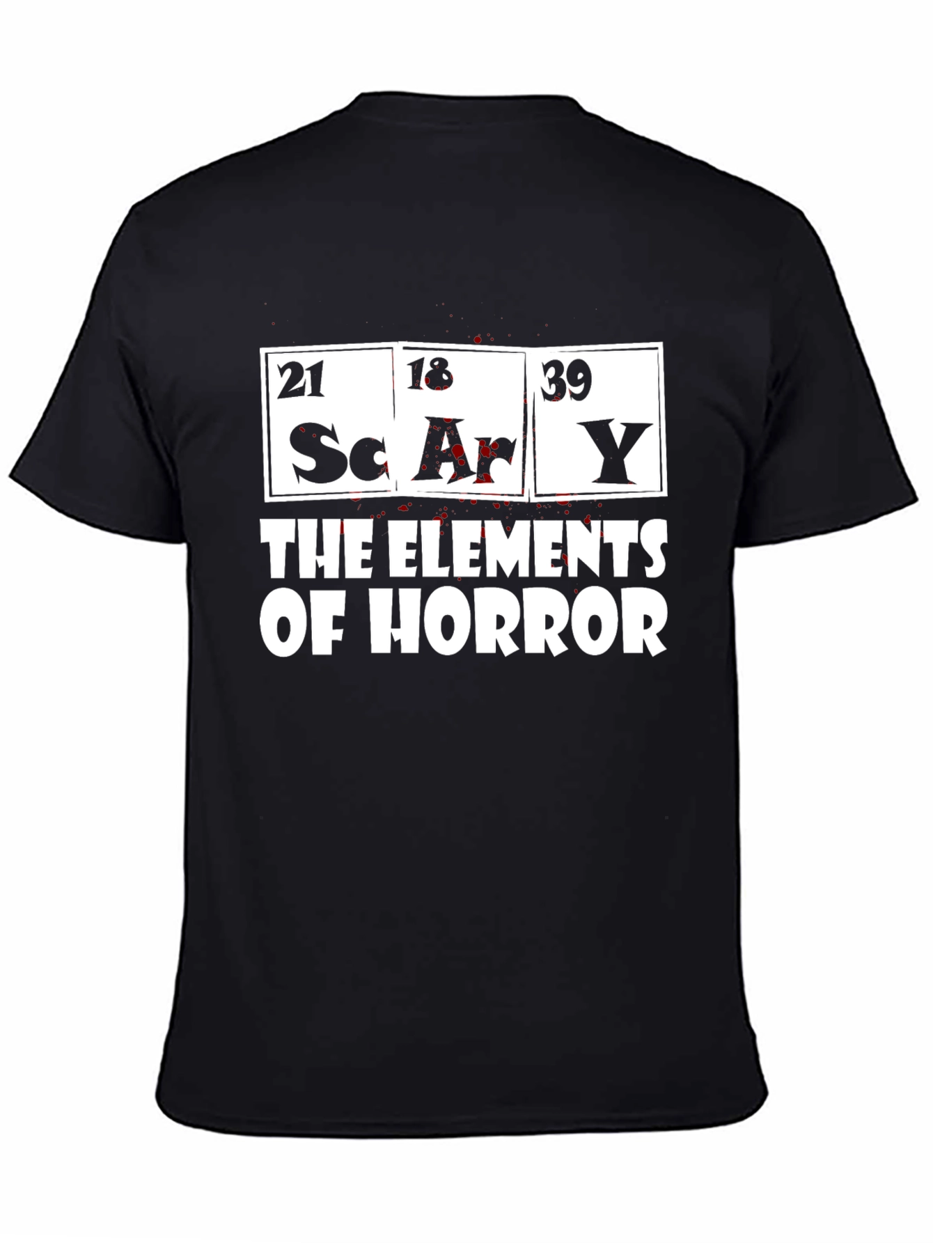 Scary Elements of Horror Graphic T-Shirt
