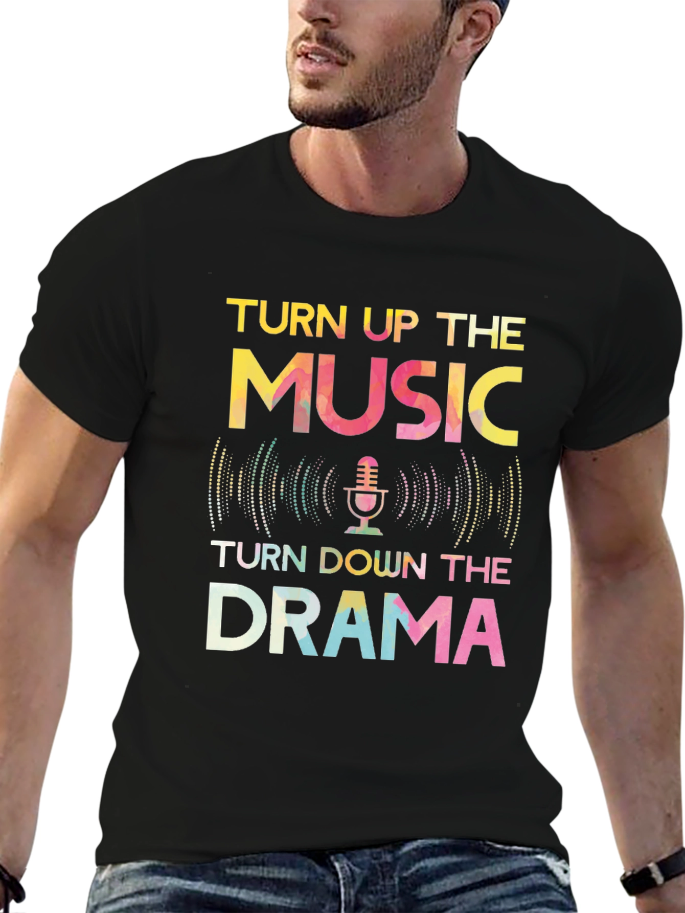 Turn Up The Music Graphic Tee