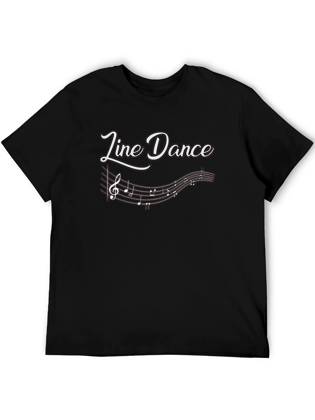 Line Dance T-Shirt - Music Note Design