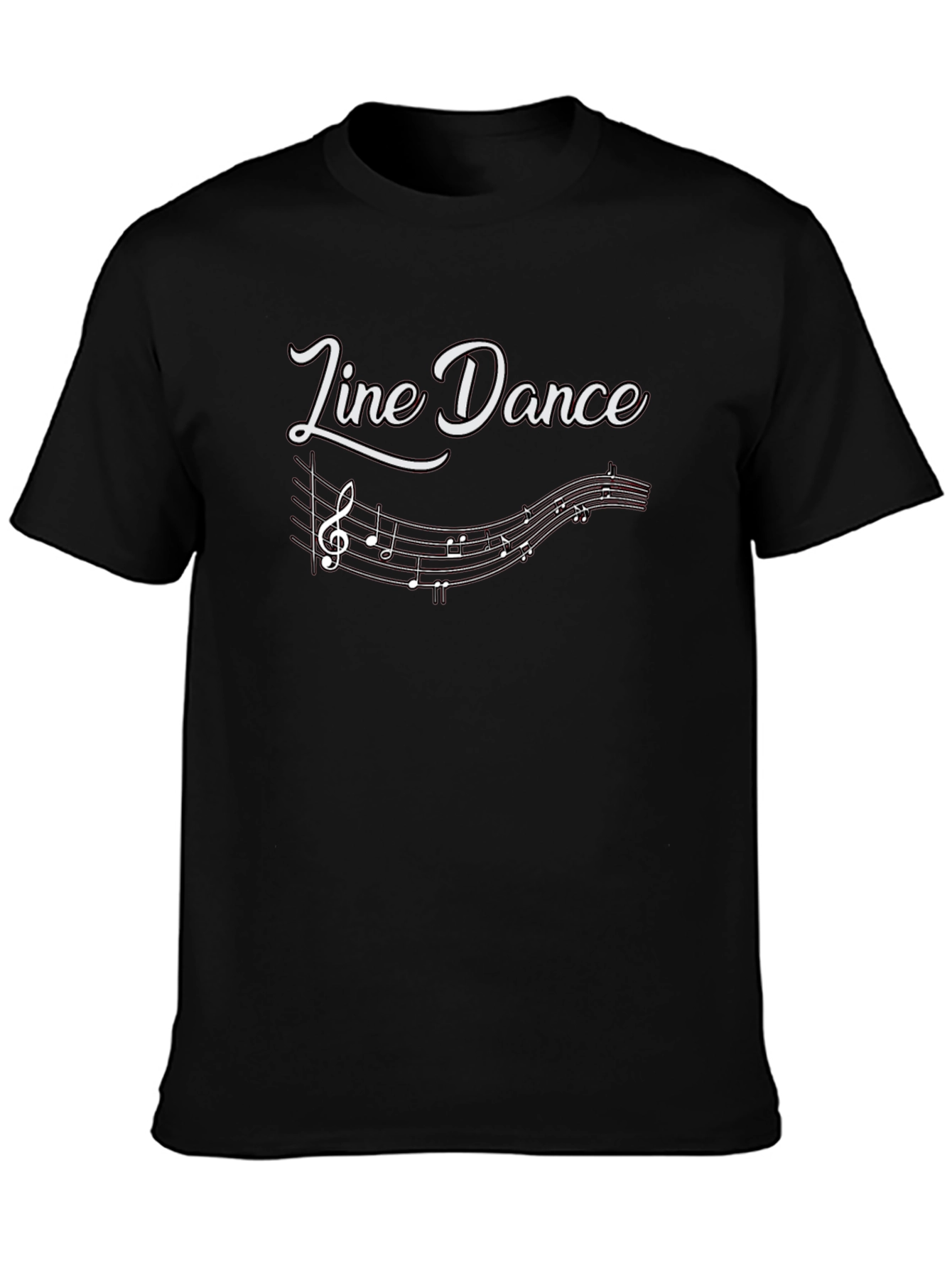 Line Dance T-Shirt - Music Note Design