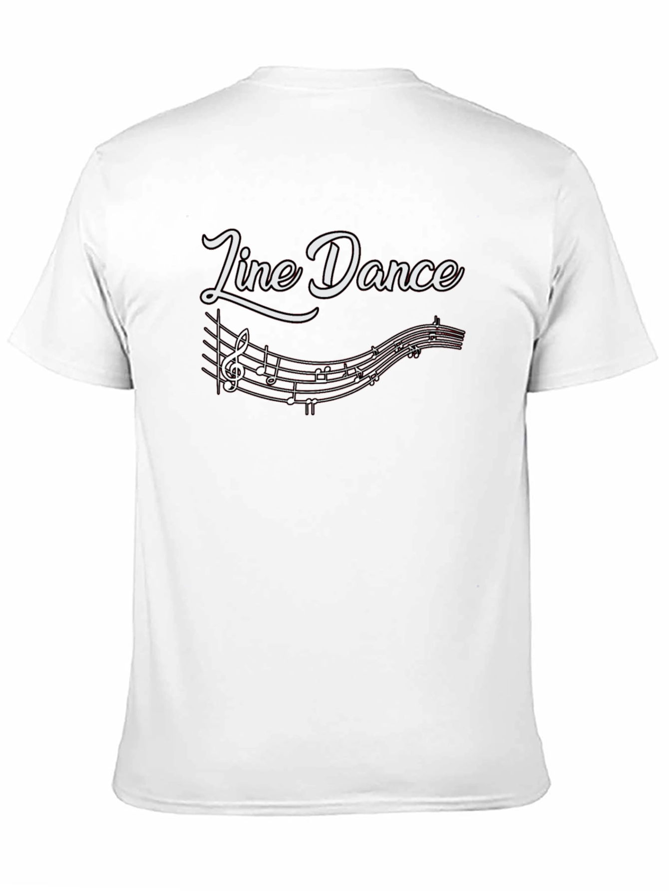 Line Dance T-Shirt - Music Note Design
