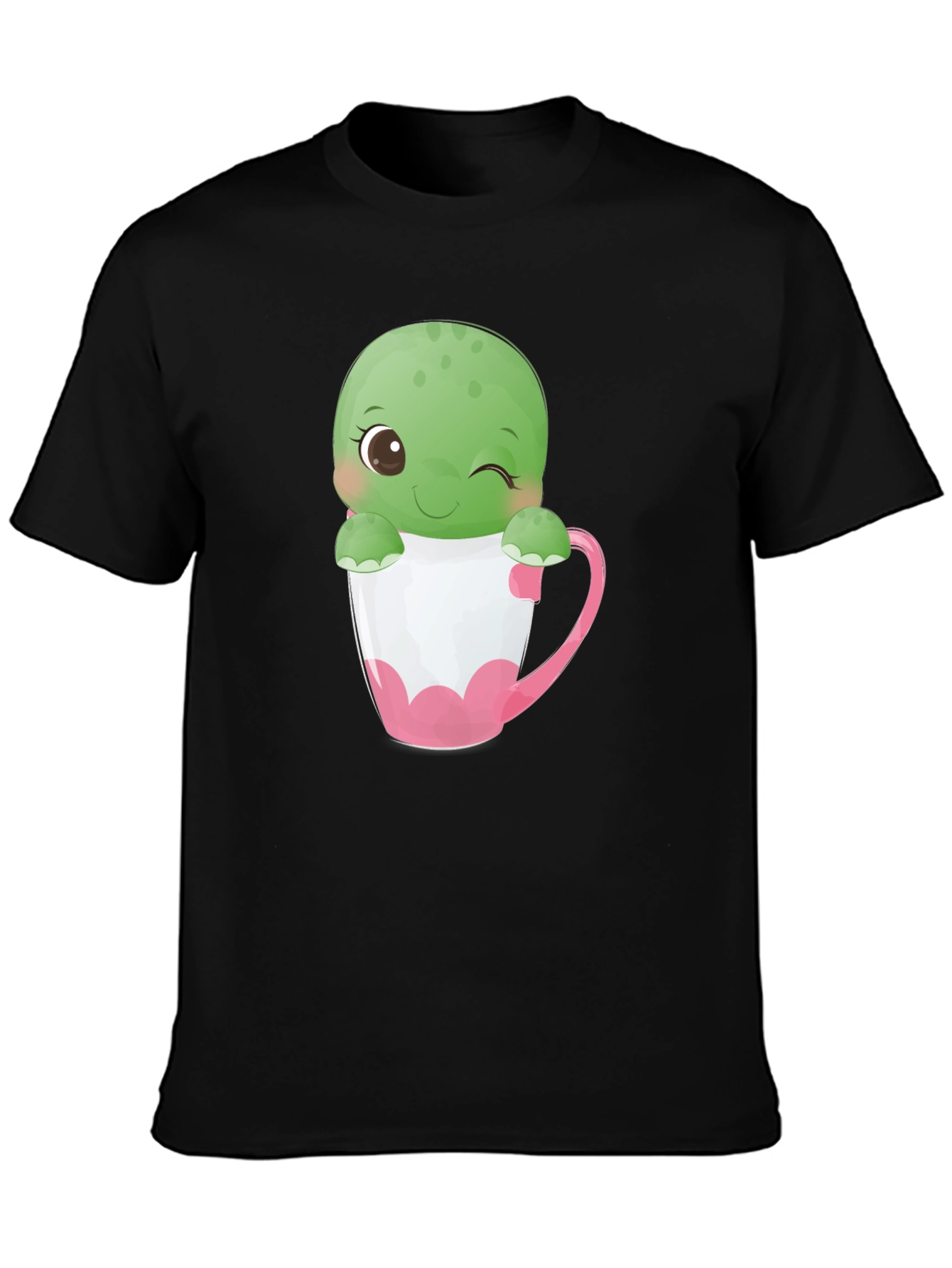 Cute Turtle in Tea Cup T-Shirt