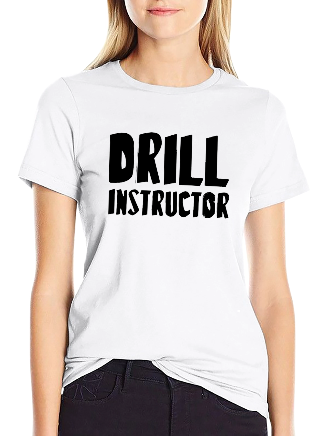 Drill Instructor Graphic Tee - Black Cotton