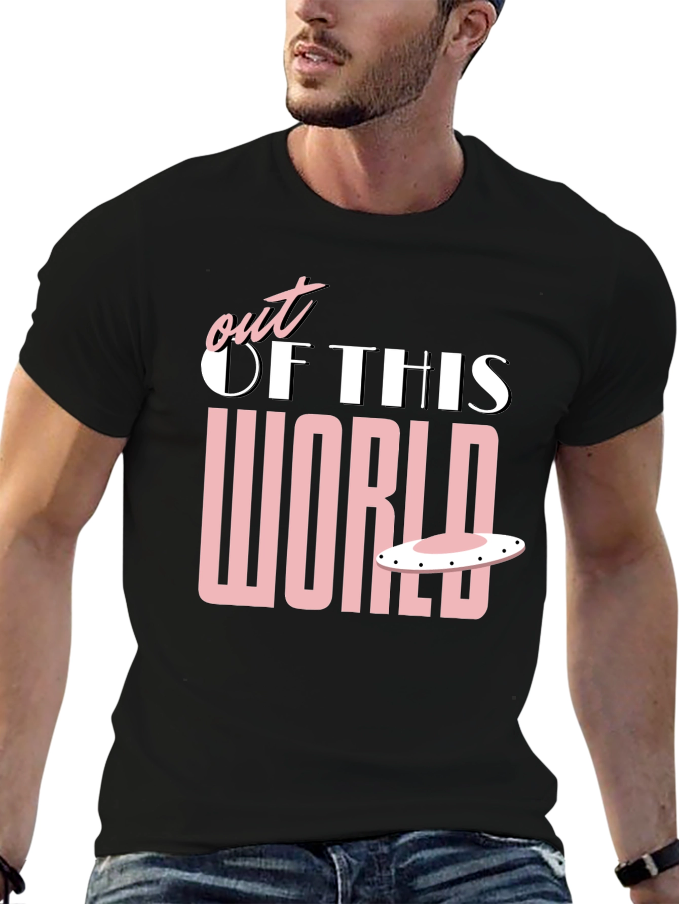 Out of This World Black Graphic T-Shirt