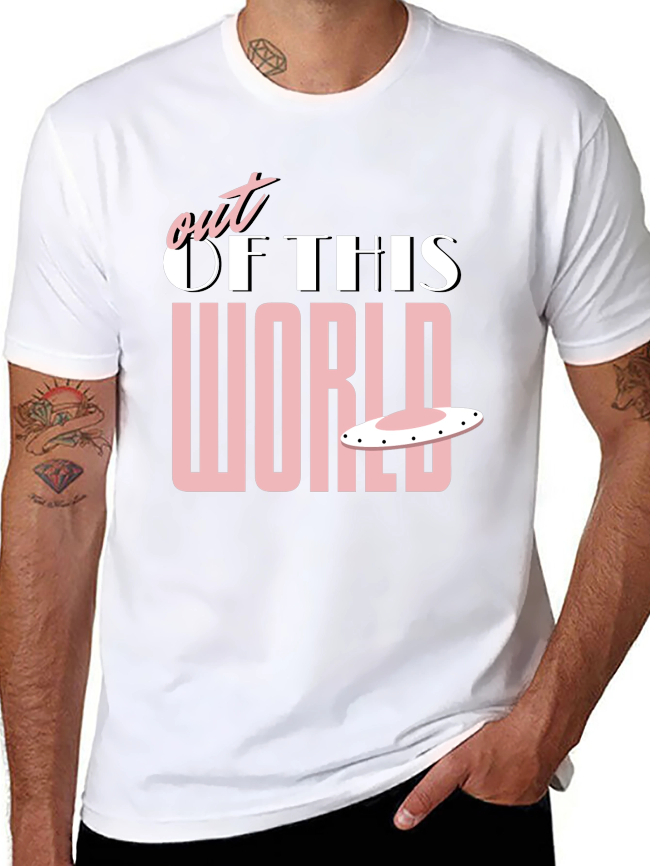 Out of This World Black Graphic T-Shirt