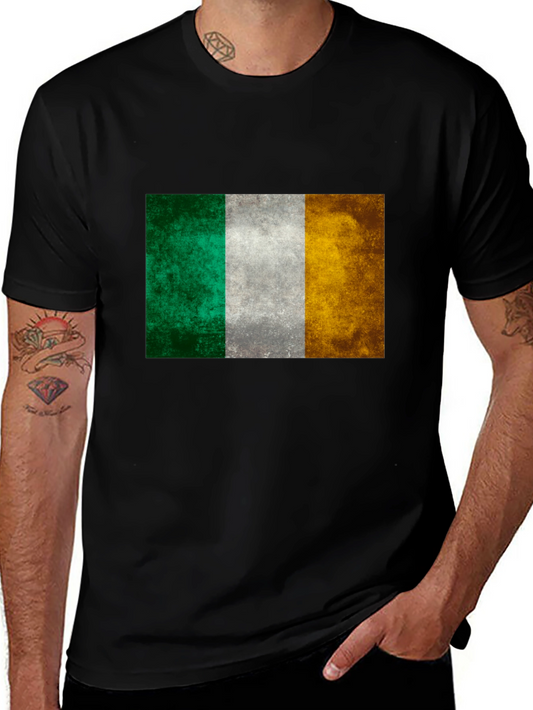 Ireland Flag Graphic Tee - Distressed Look