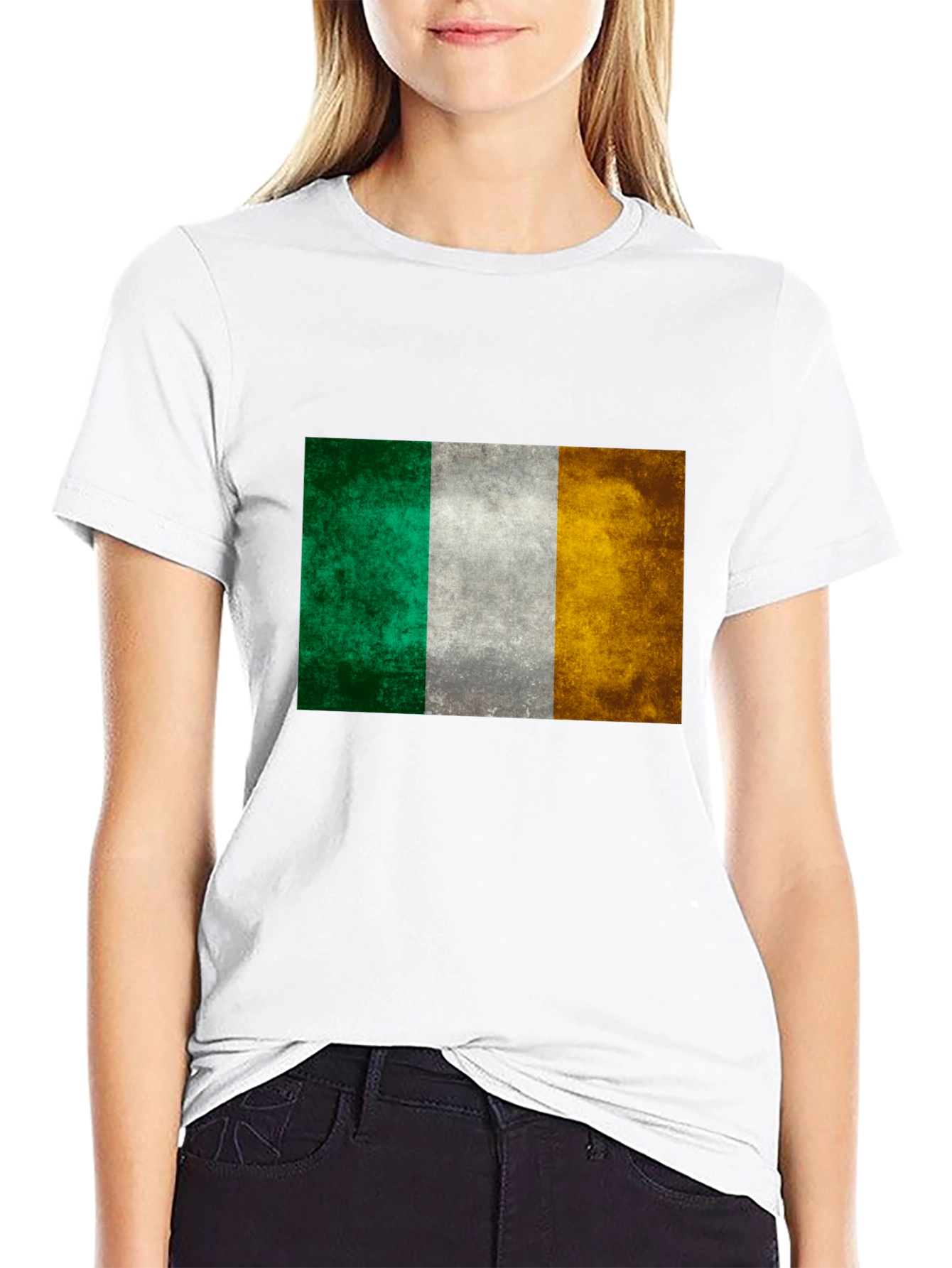 Ireland Flag Graphic Tee - Distressed Look