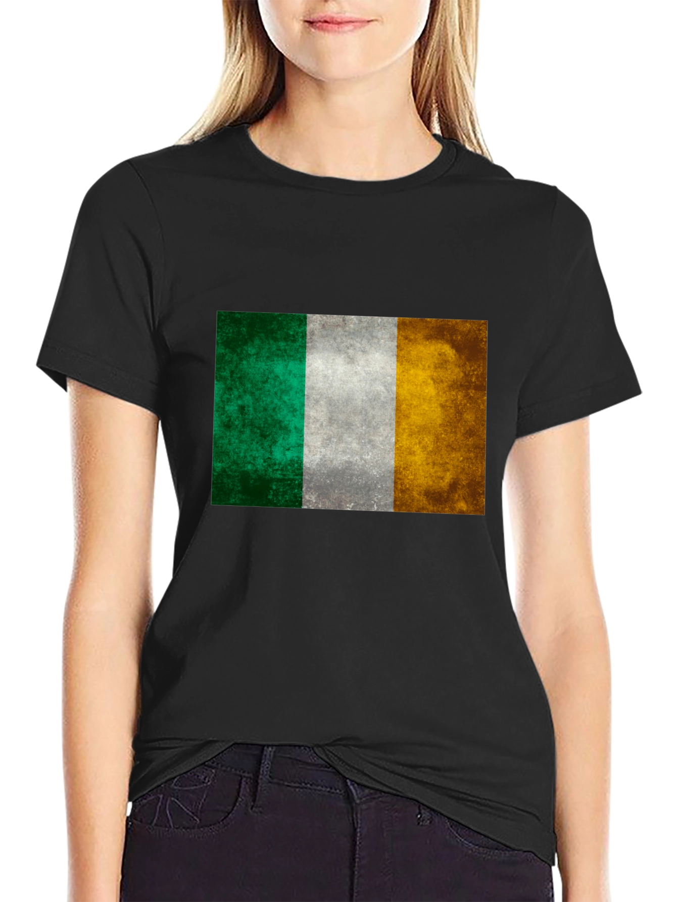 Ireland Flag Graphic Tee - Distressed Look