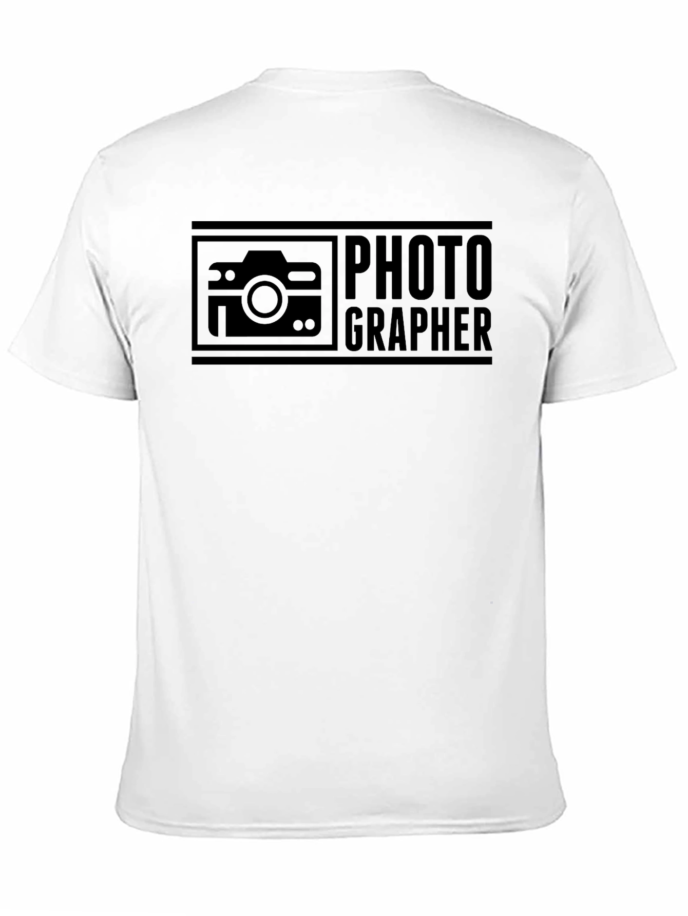 Photographer Graphic Print Crew Neck T-Shirt