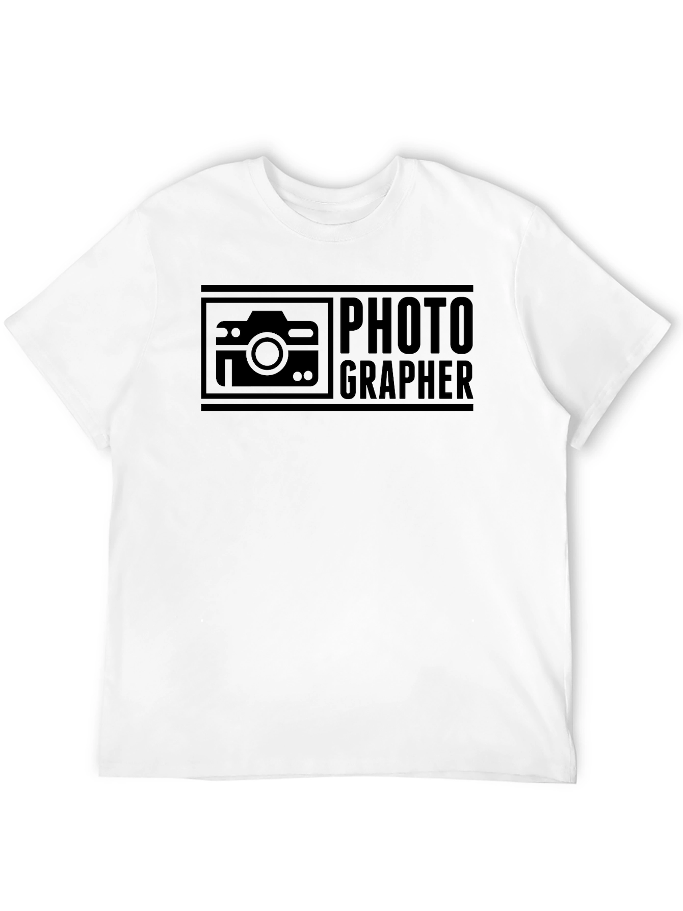 Photographer Graphic Print Crew Neck T-Shirt