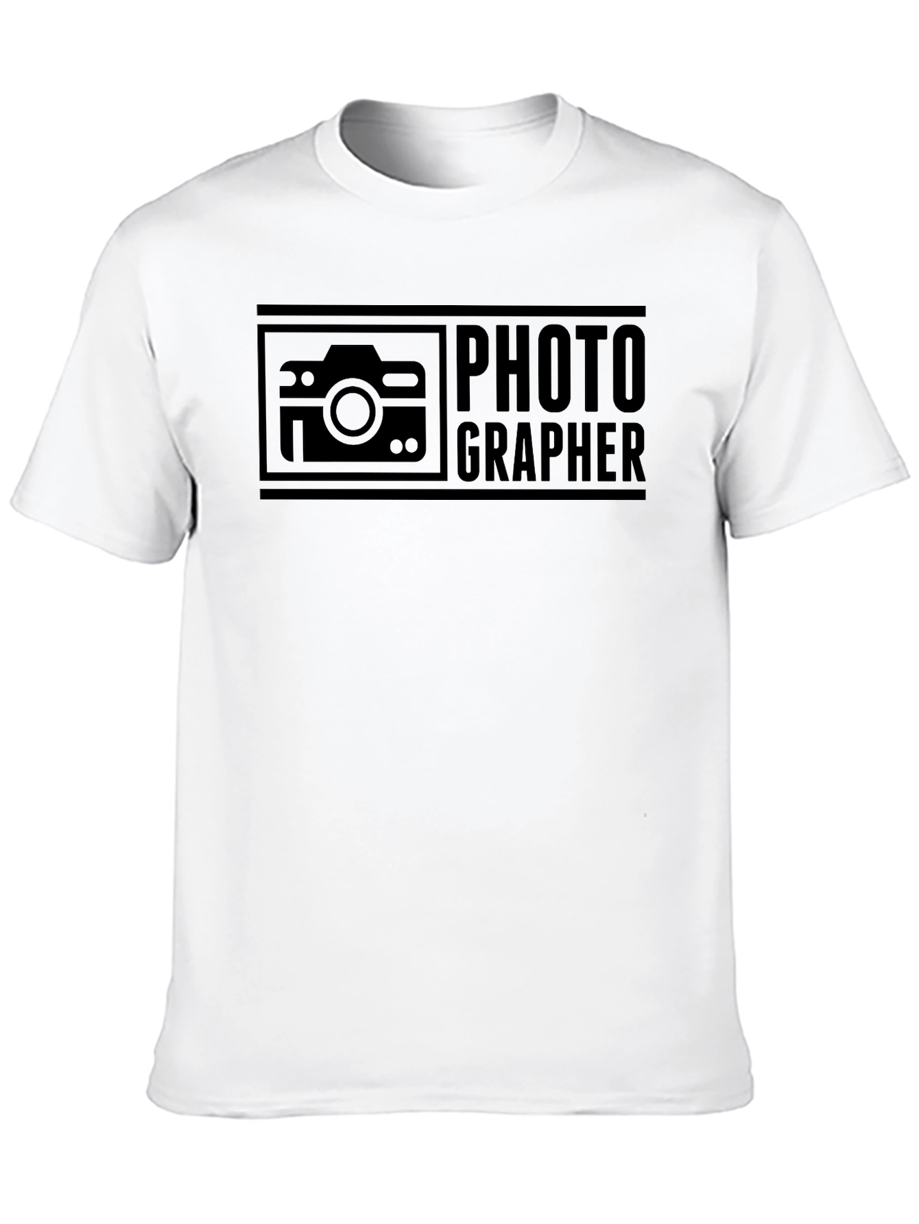 Photographer Graphic Print Crew Neck T-Shirt