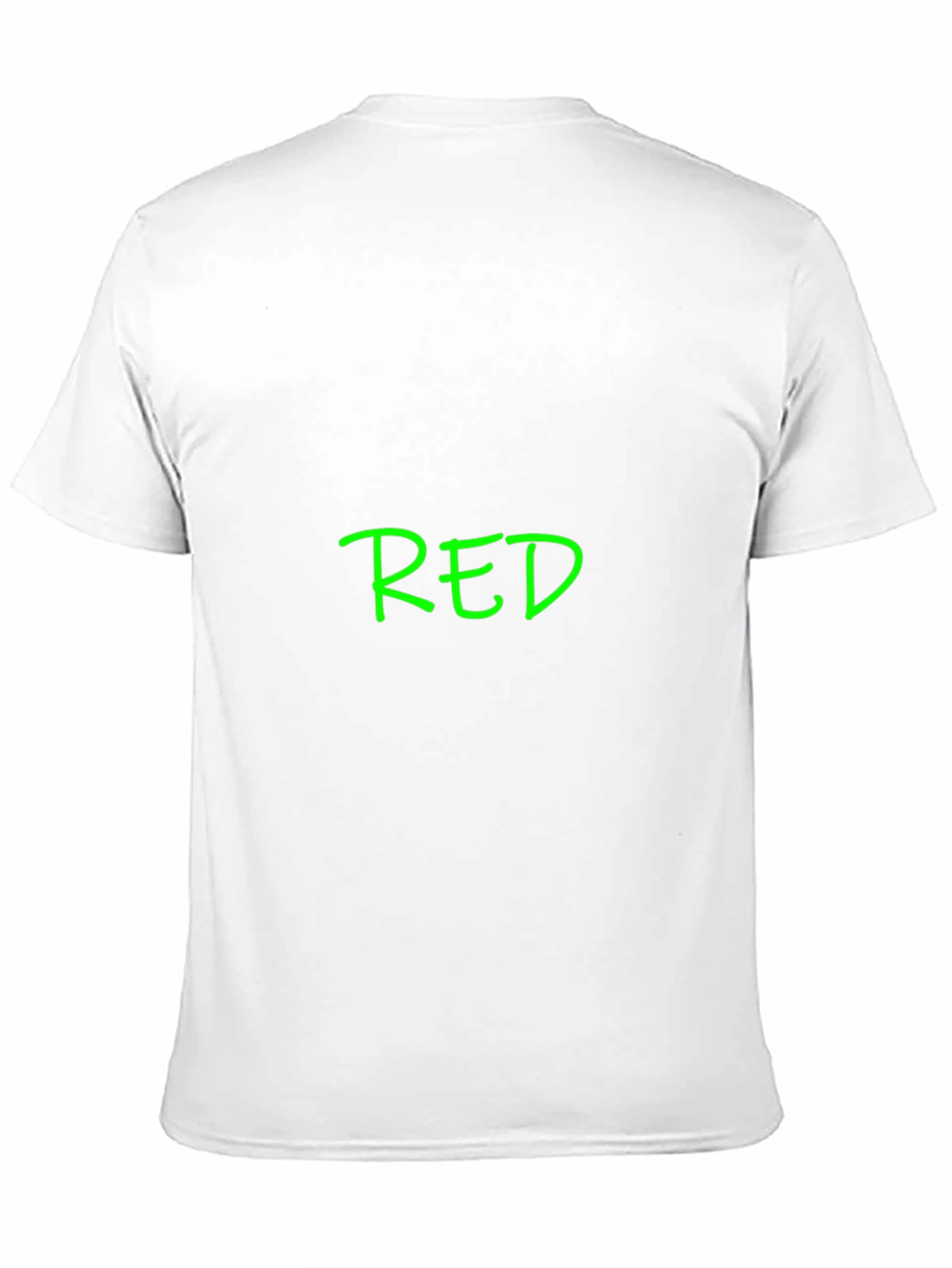 Black T-Shirt with Green RED Print