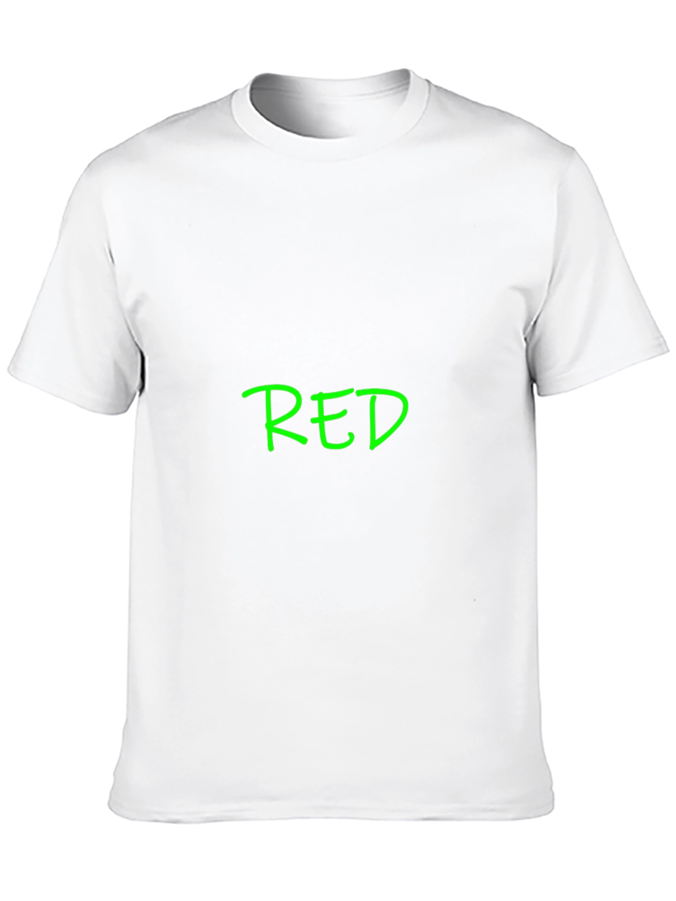 Black T-Shirt with Green RED Print