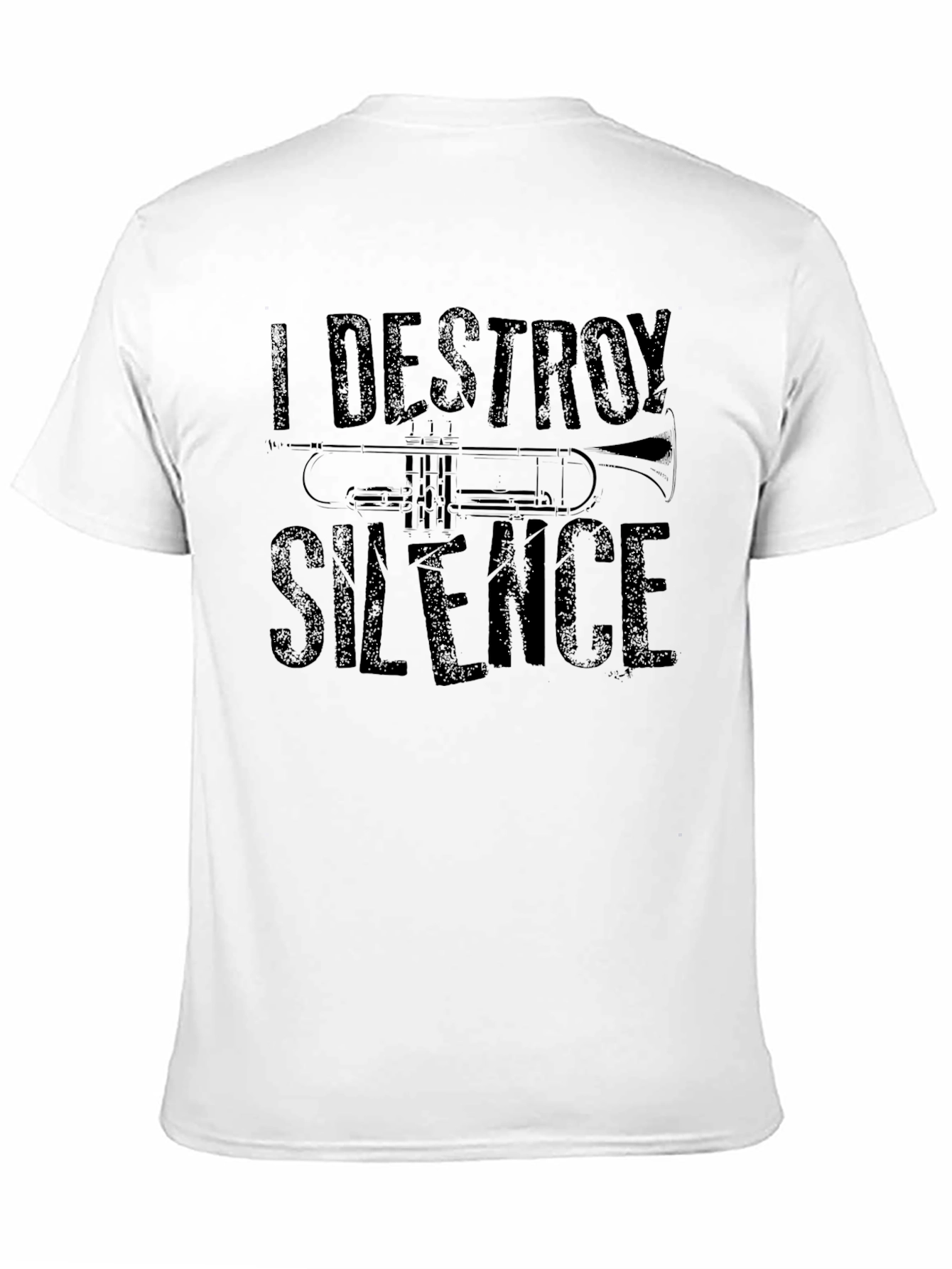 I Destroy Silence Trumpet Graphic T-Shirt
