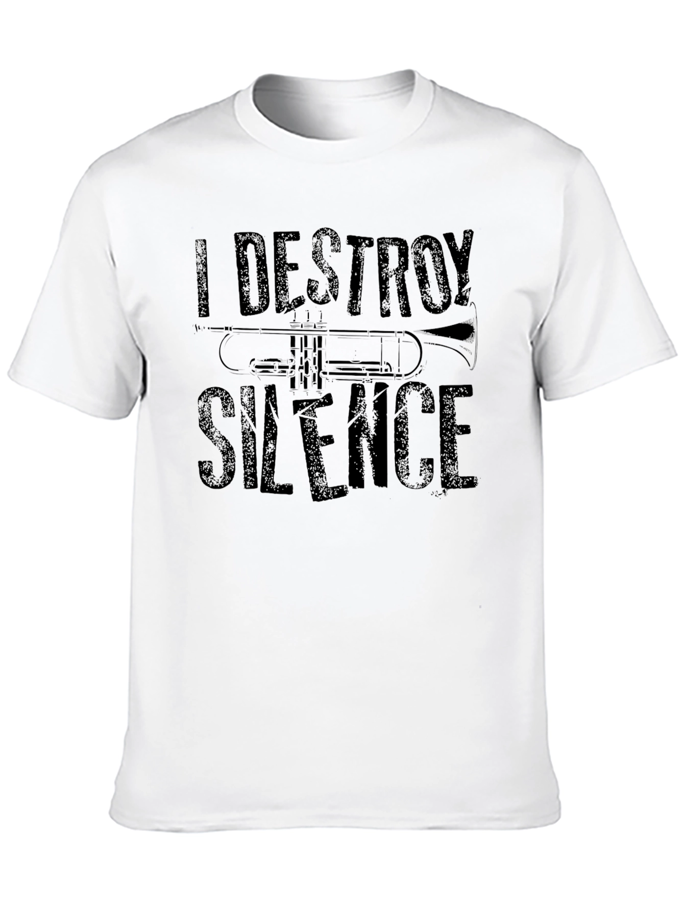I Destroy Silence Trumpet Graphic T-Shirt