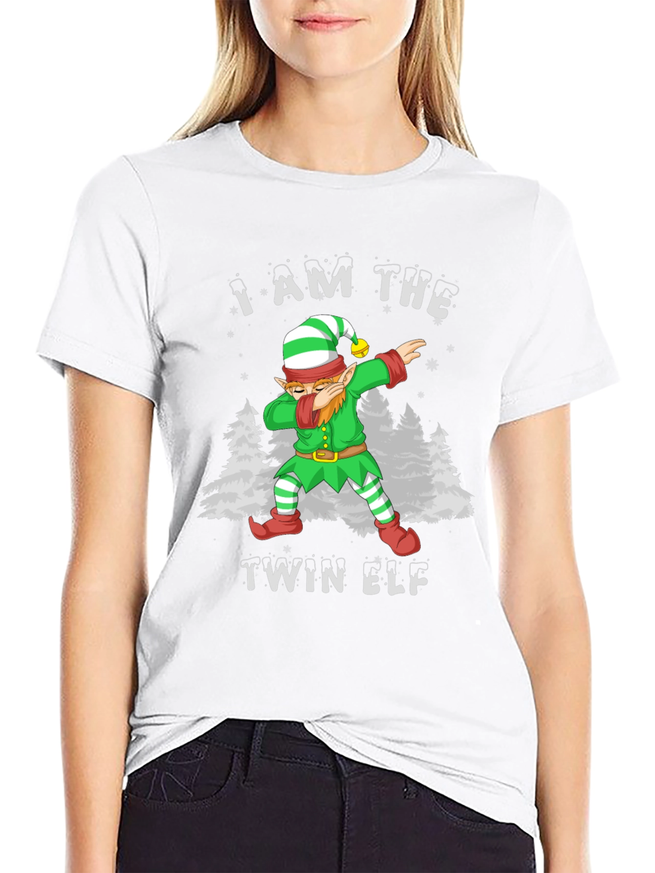 I Am The Twin Elf Christmas T-Shirt