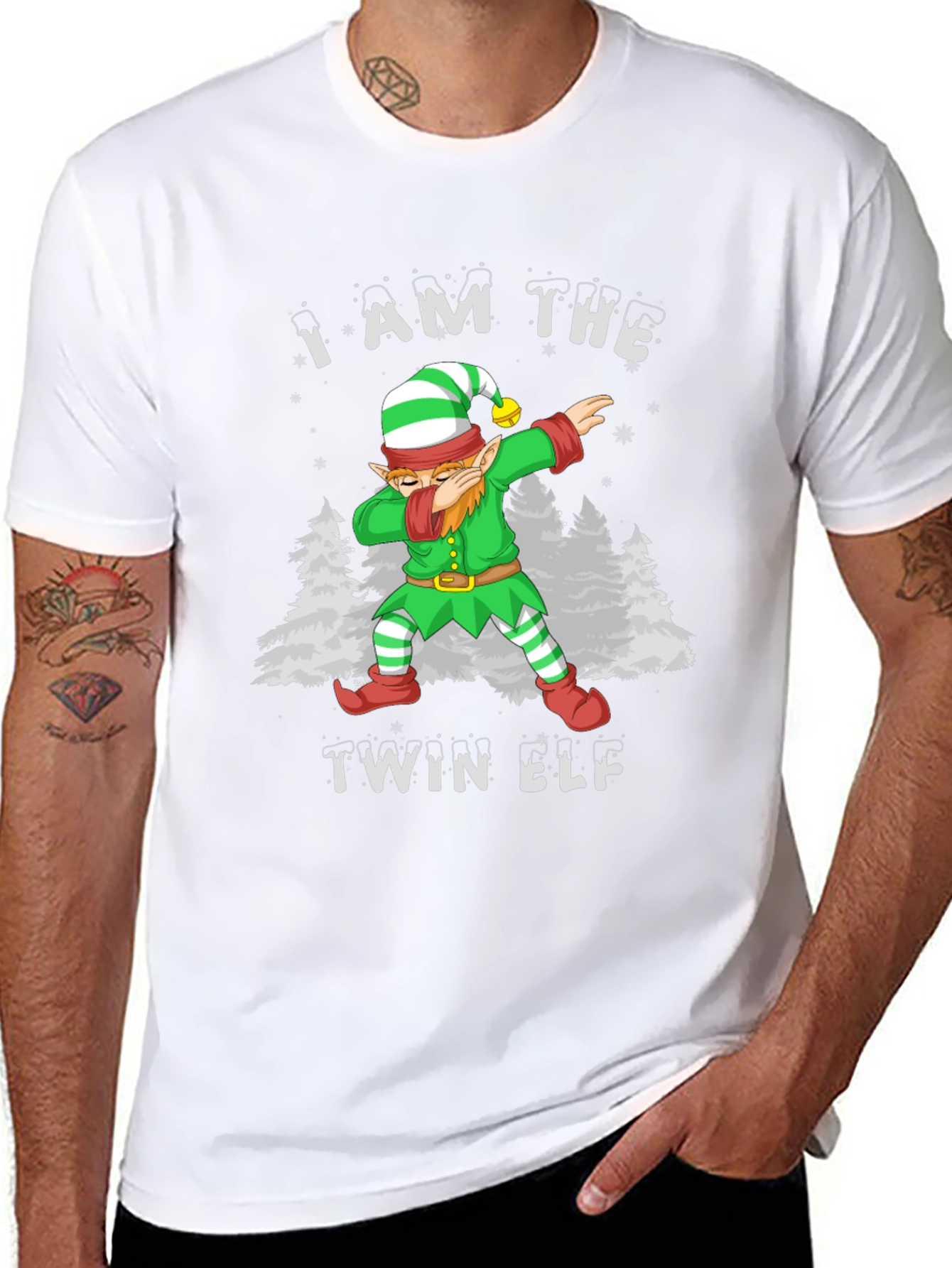 I Am The Twin Elf Christmas T-Shirt