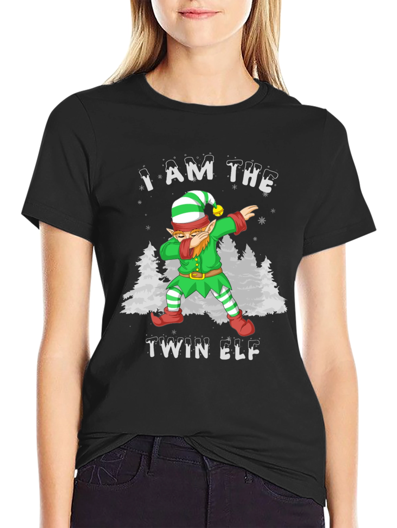 I Am The Twin Elf Christmas T-Shirt
