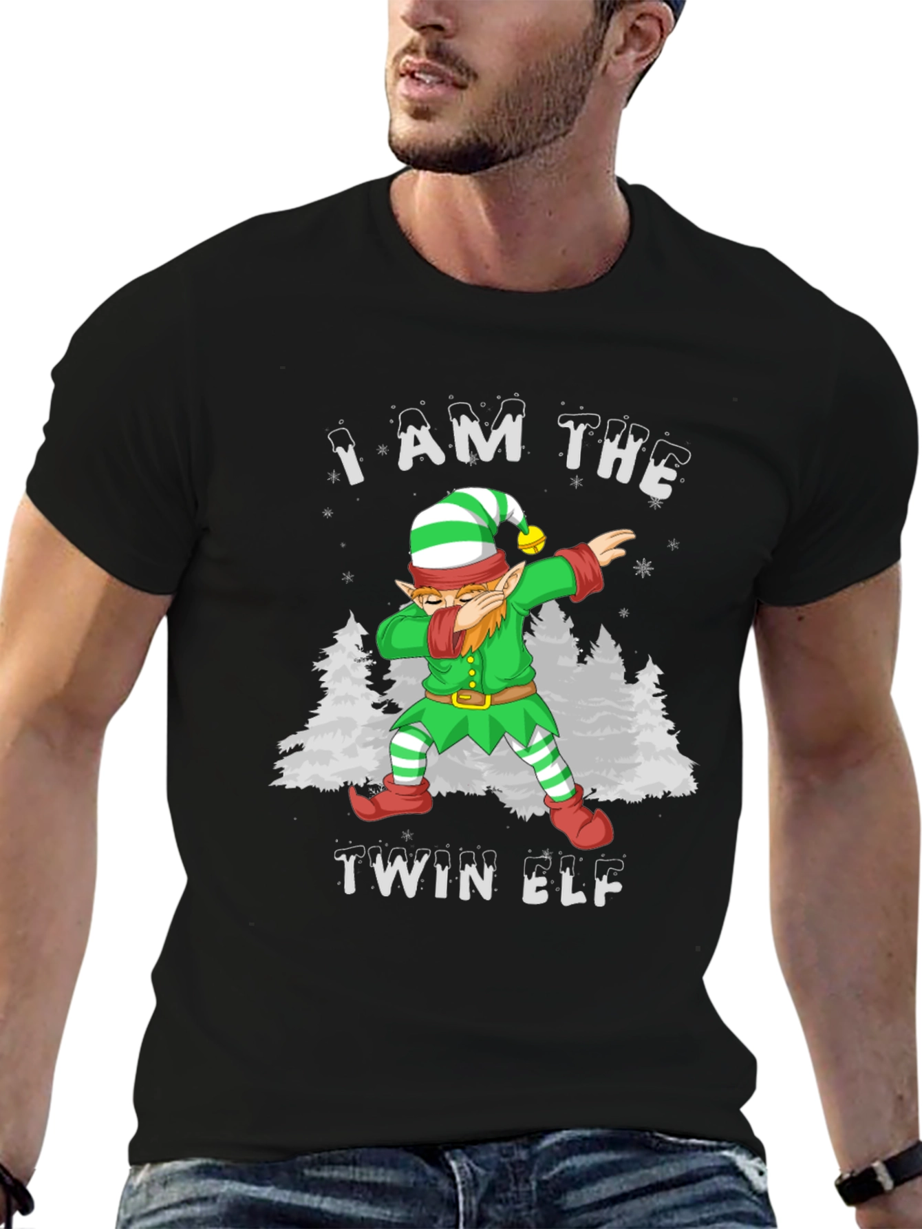 I Am The Twin Elf Christmas T-Shirt