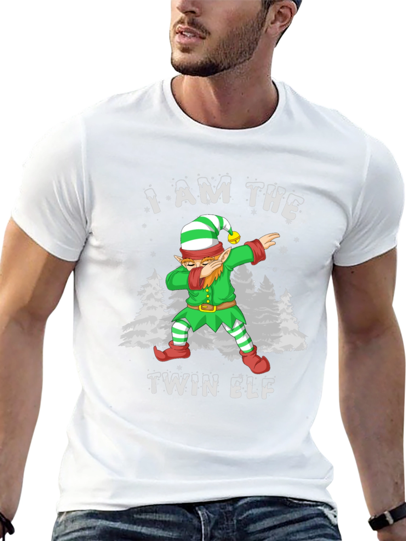 I Am The Twin Elf Christmas T-Shirt