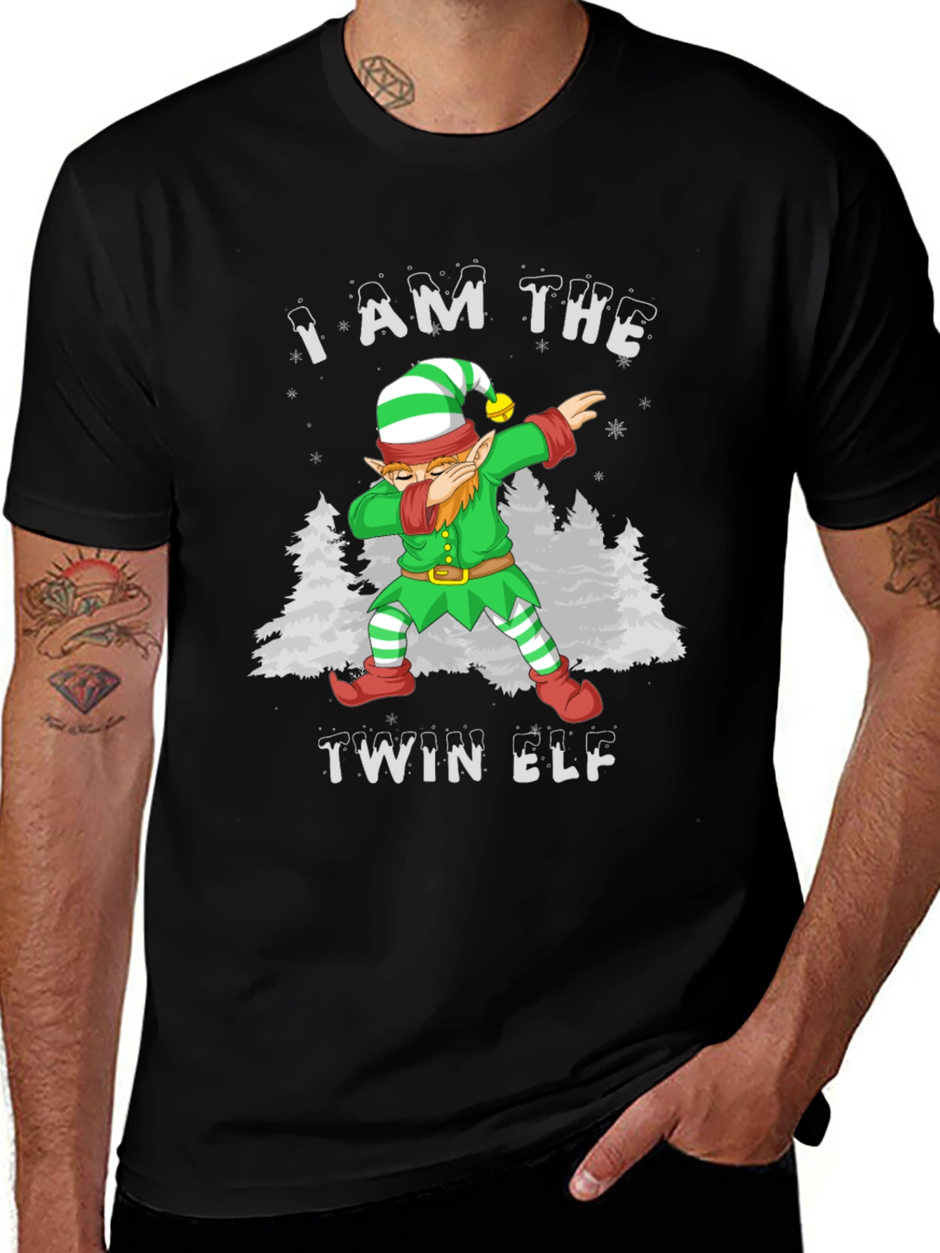 I Am The Twin Elf Christmas T-Shirt