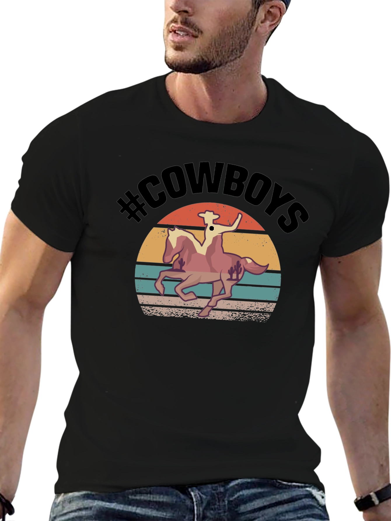 Retro Cowboys Graphic Tee