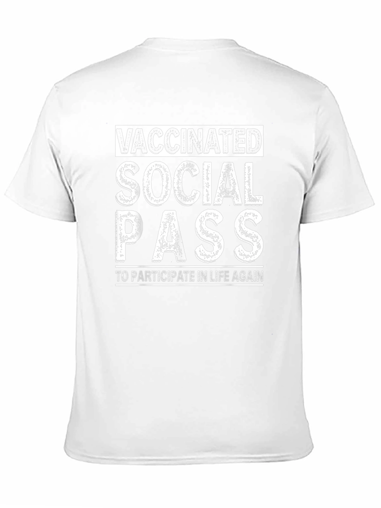 Vaccinated Social Pass Graphic T-Shirt