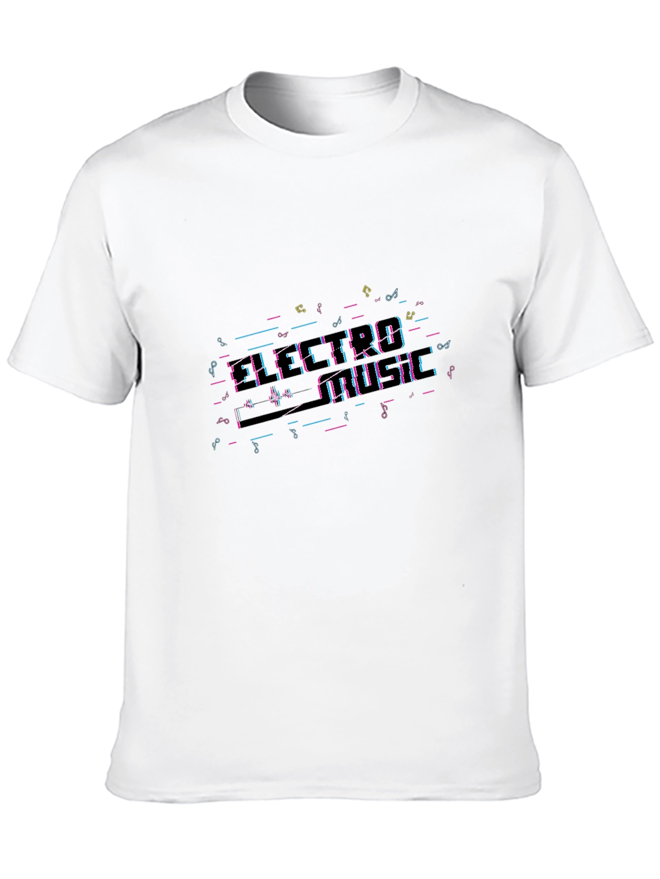 Electro Music T-Shirt - Black Crew Neck Tee