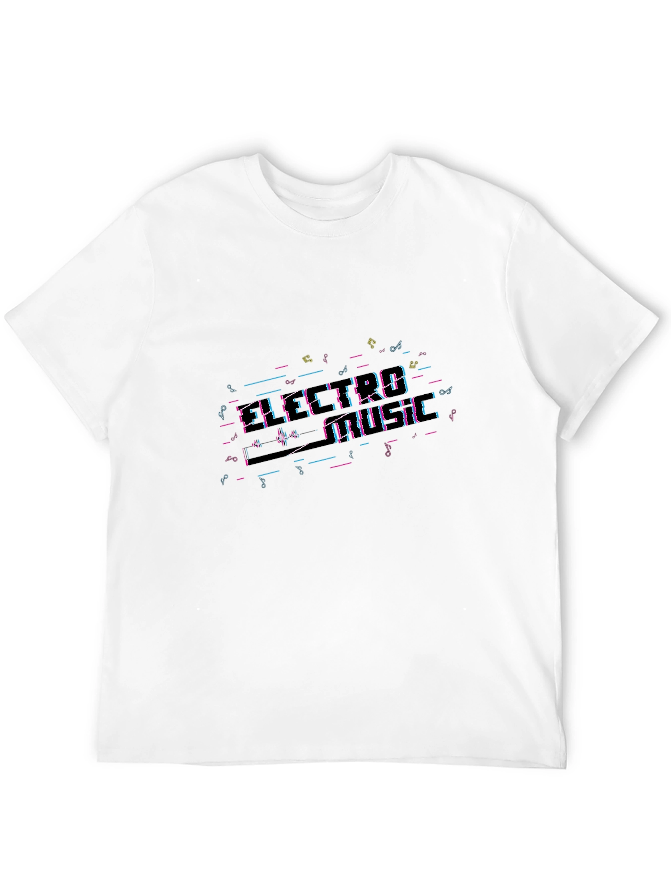 Electro Music T-Shirt - Black Crew Neck Tee