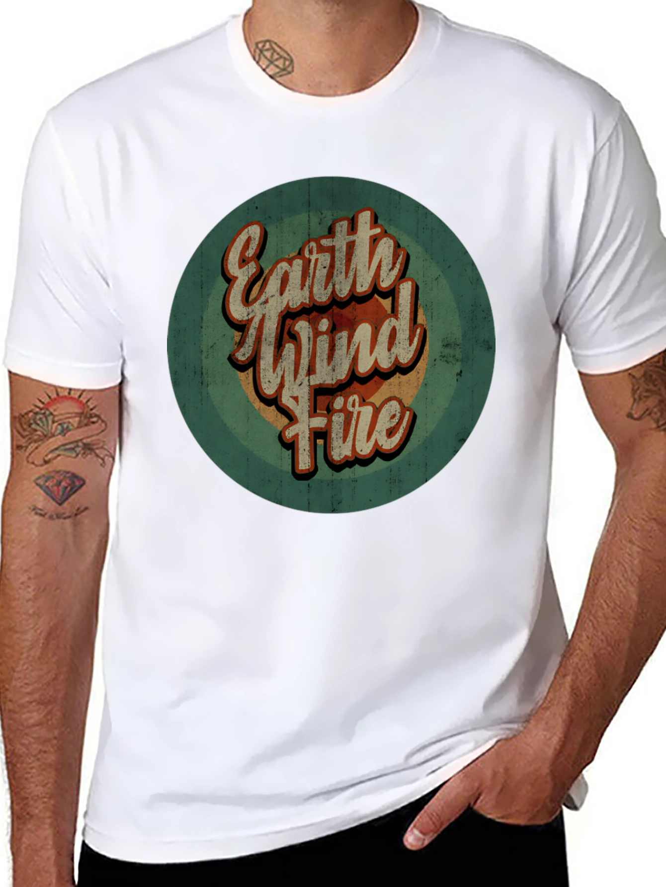 Earth Wind Fire Retro Graphic T-Shirt
