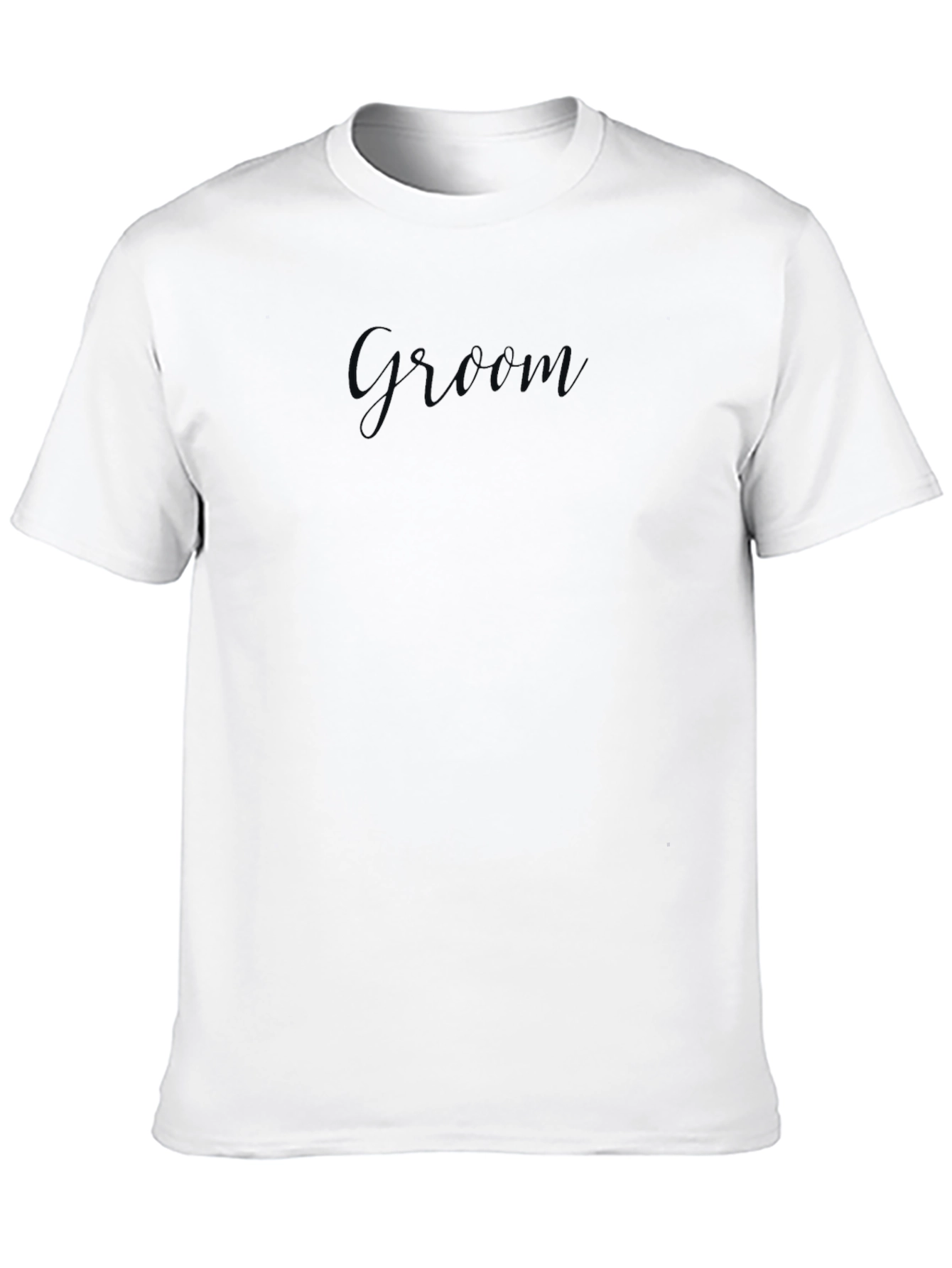 Groom Crew Neck T-Shirt - Modern Style