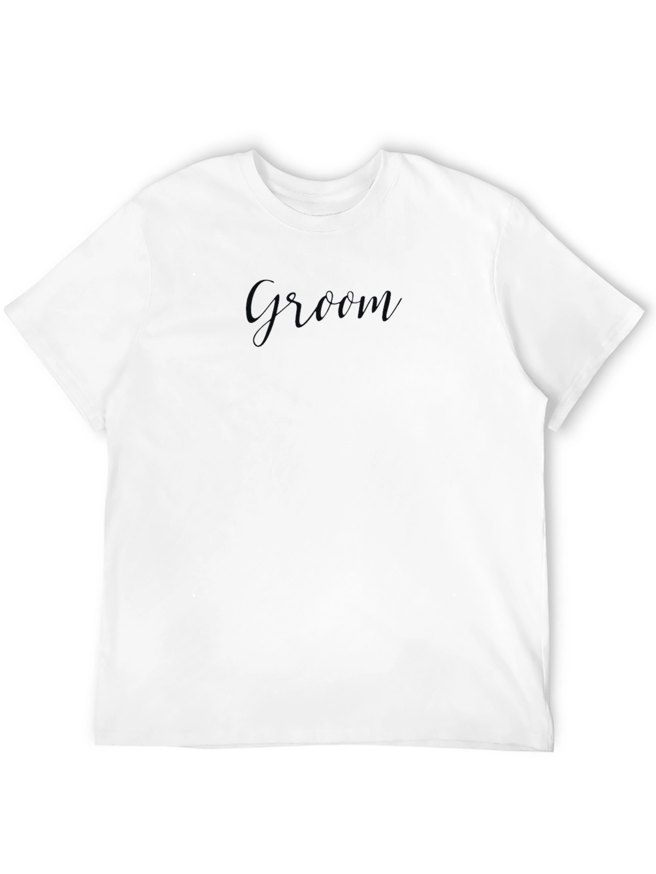 Groom Crew Neck T-Shirt - Modern Style