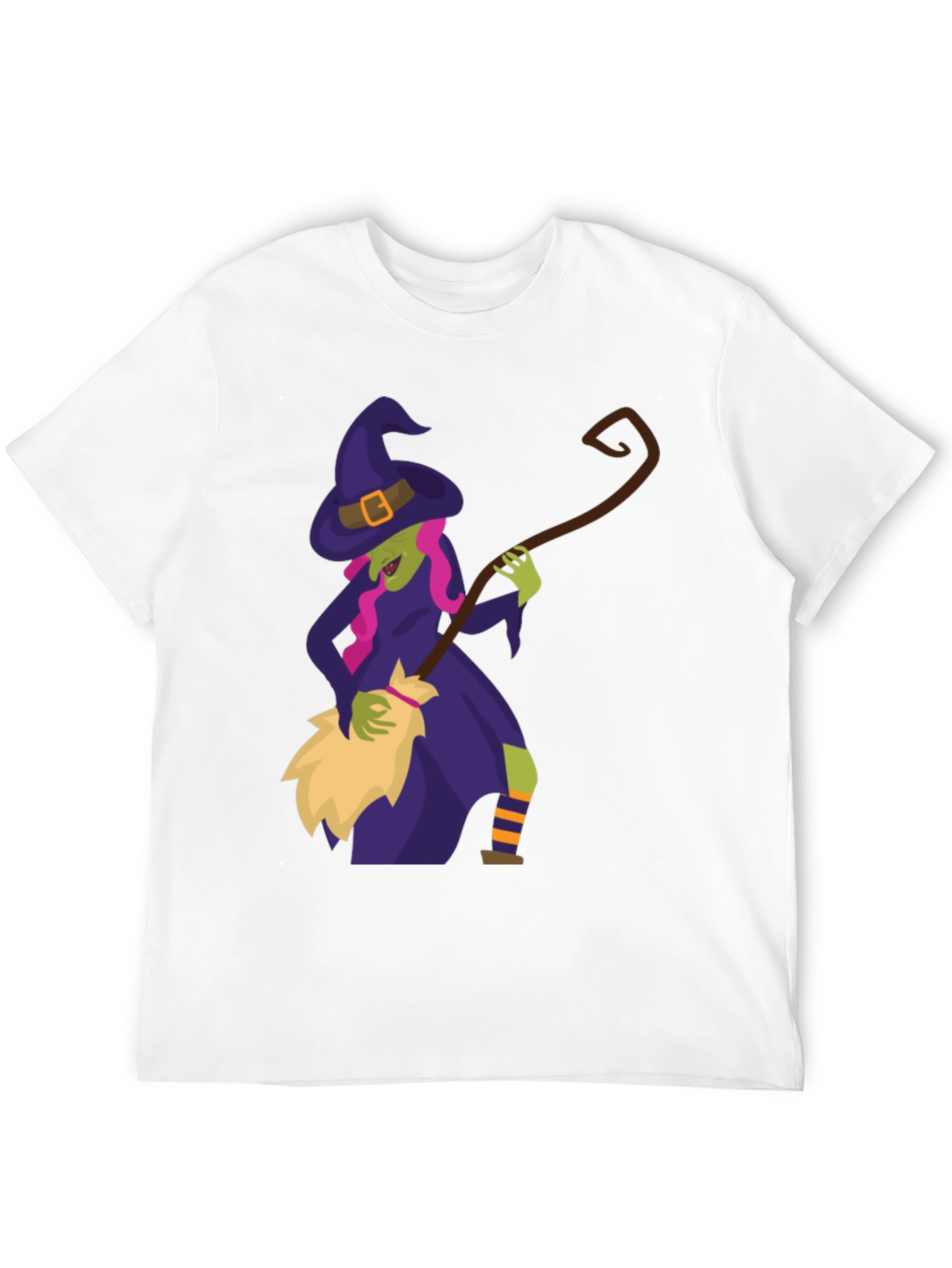 Witch Broomstick Halloween Tee