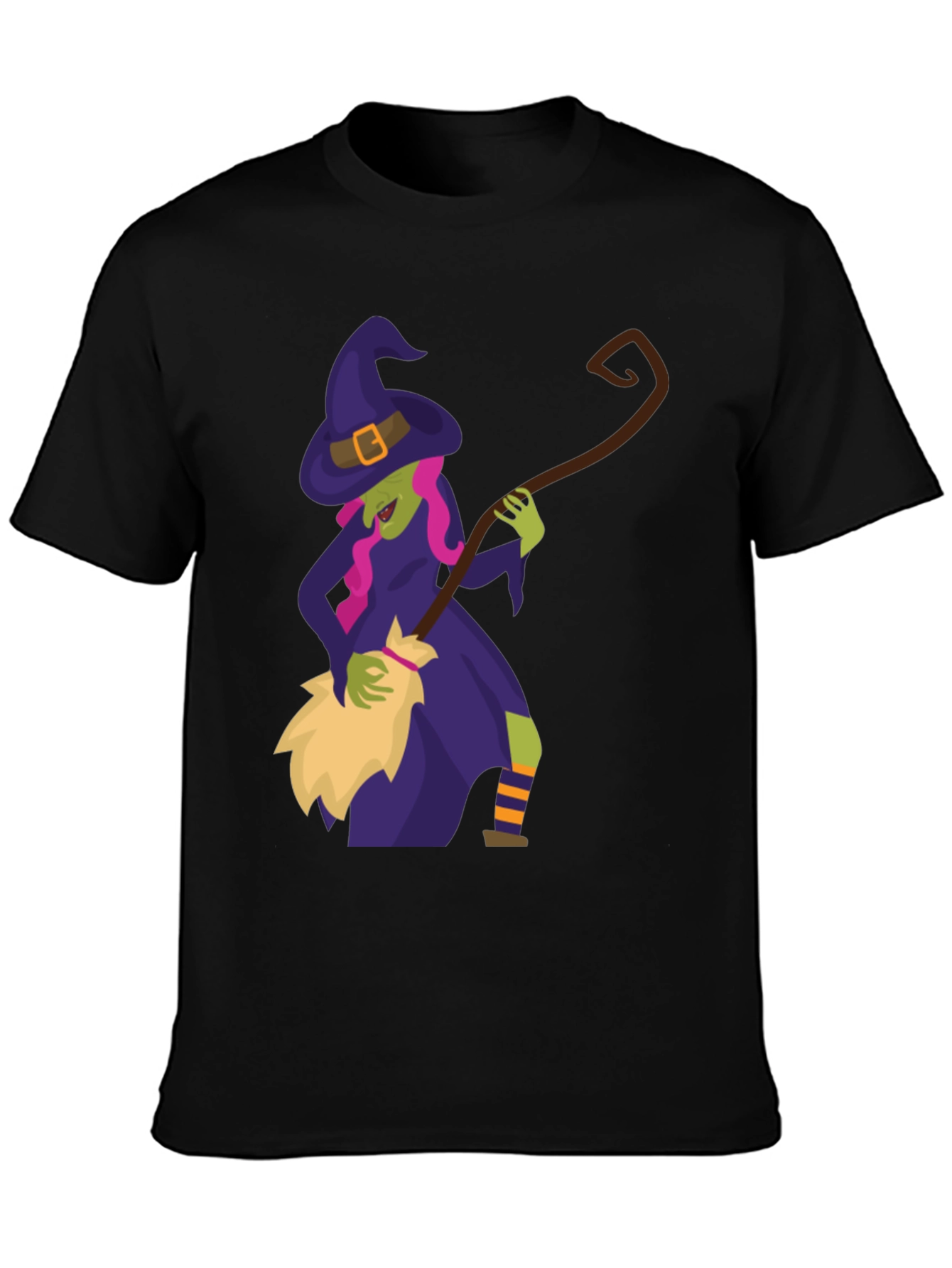 Witch Broomstick Halloween Tee