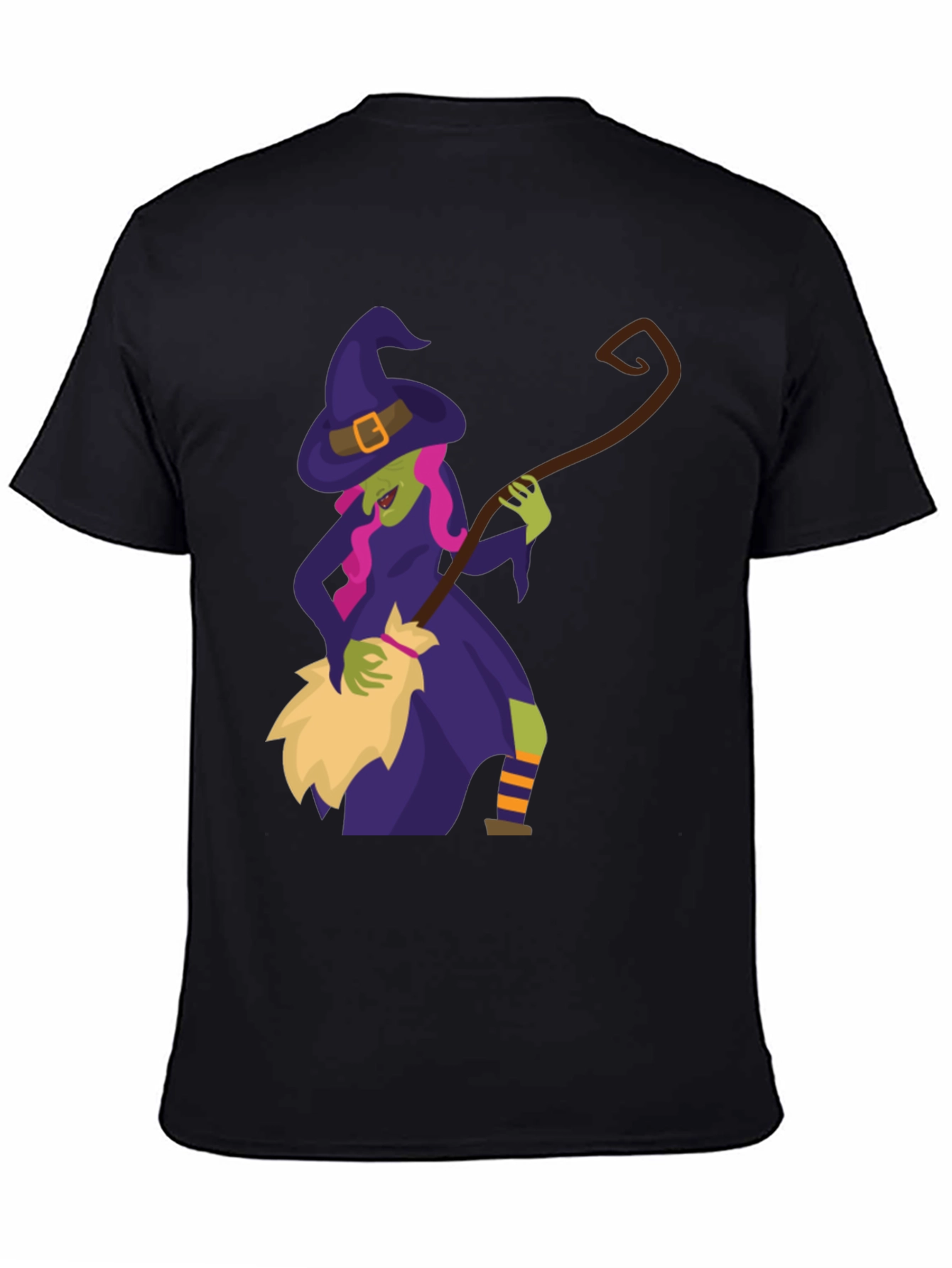 Witch Broomstick Halloween Tee