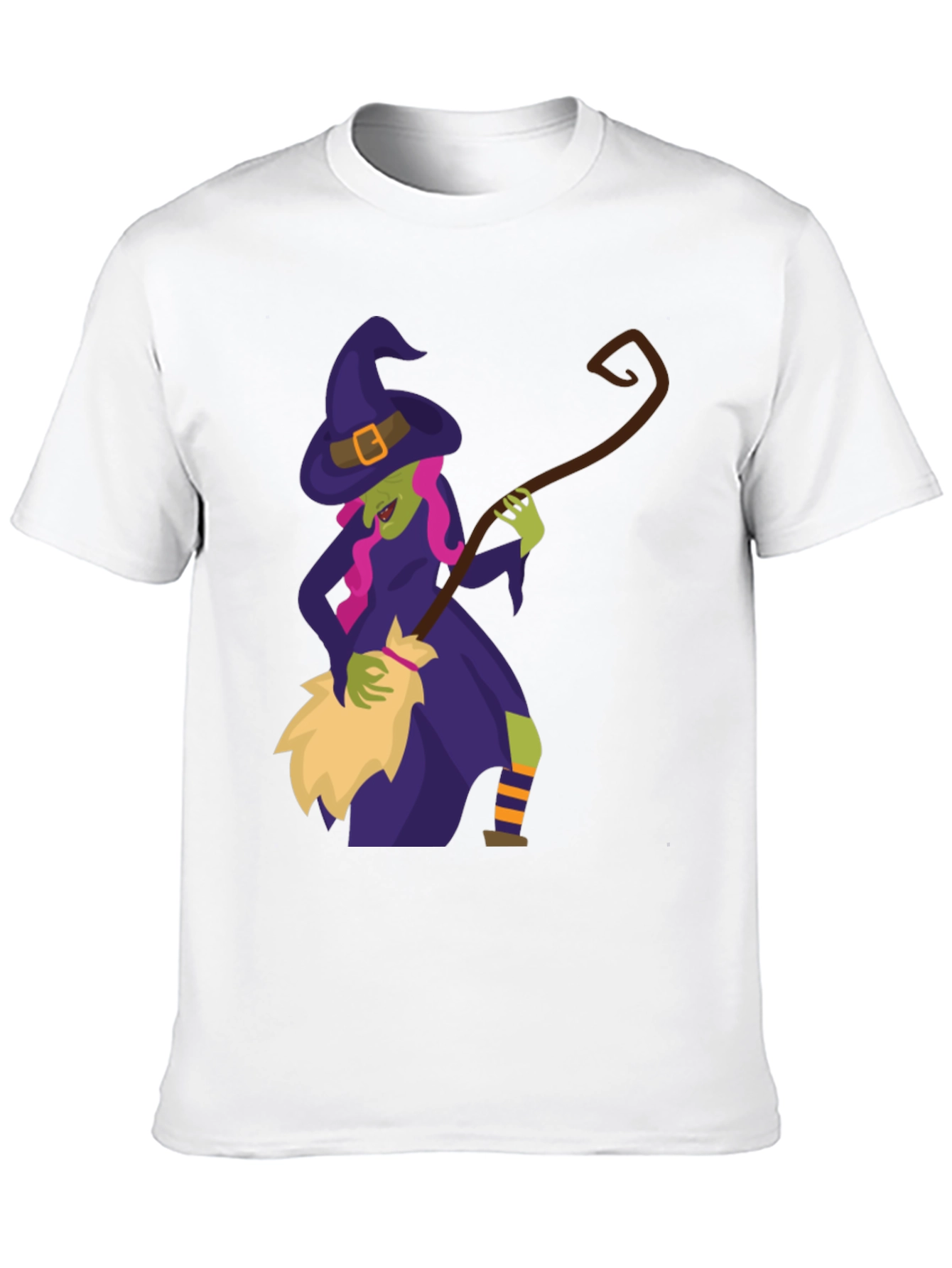 Witch Broomstick Halloween Tee